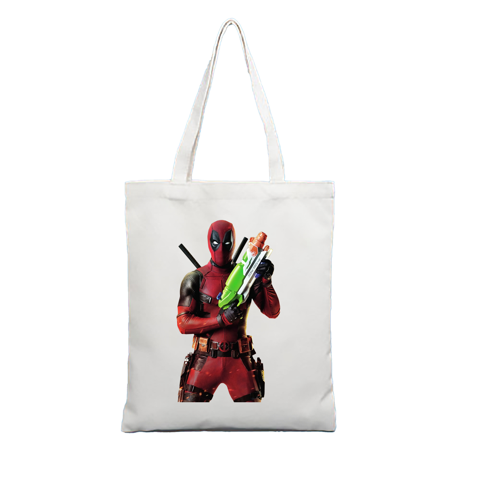 （画像用） Deadpool デッドプール 縦型キャンバス生地手提げバッグ　トートバッグ