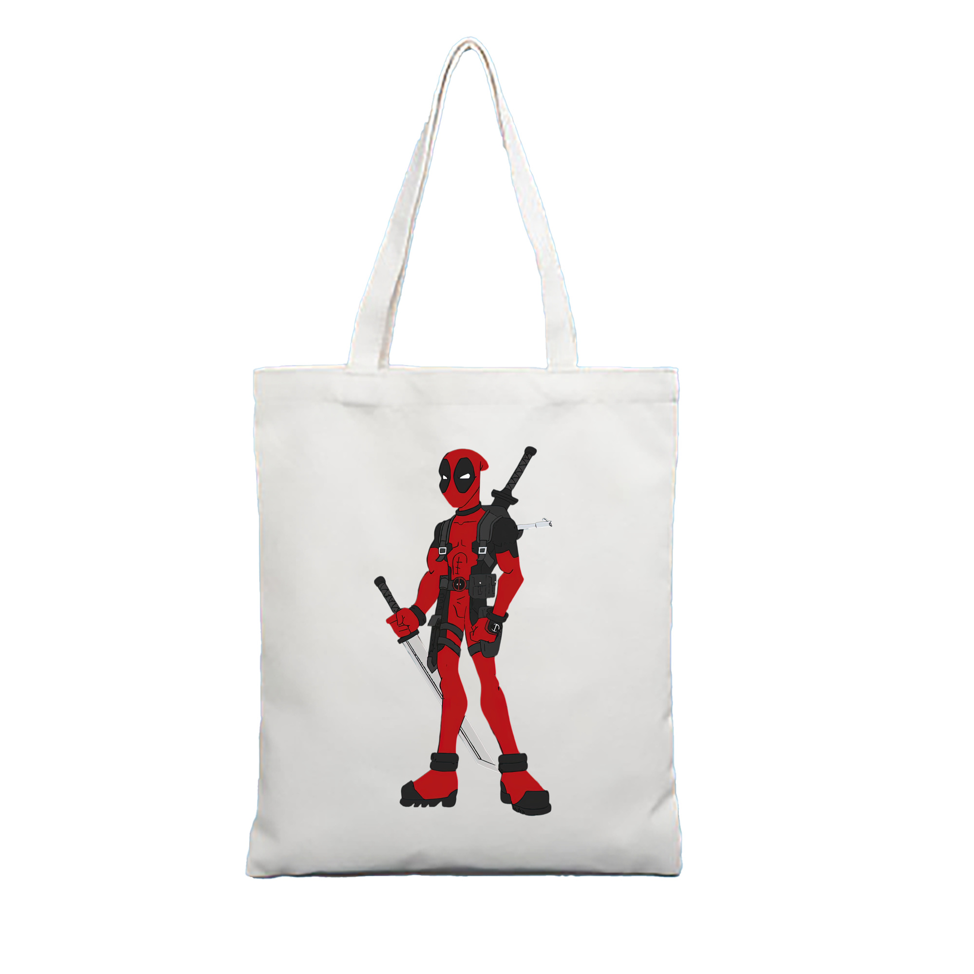 （画像用） Deadpool デッドプール 縦型キャンバス生地手提げバッグ　トートバッグ