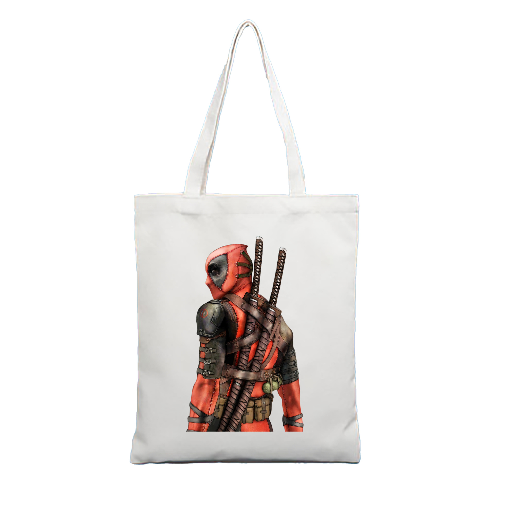 （画像用） Deadpool デッドプール 縦型キャンバス生地手提げバッグ　トートバッグ
