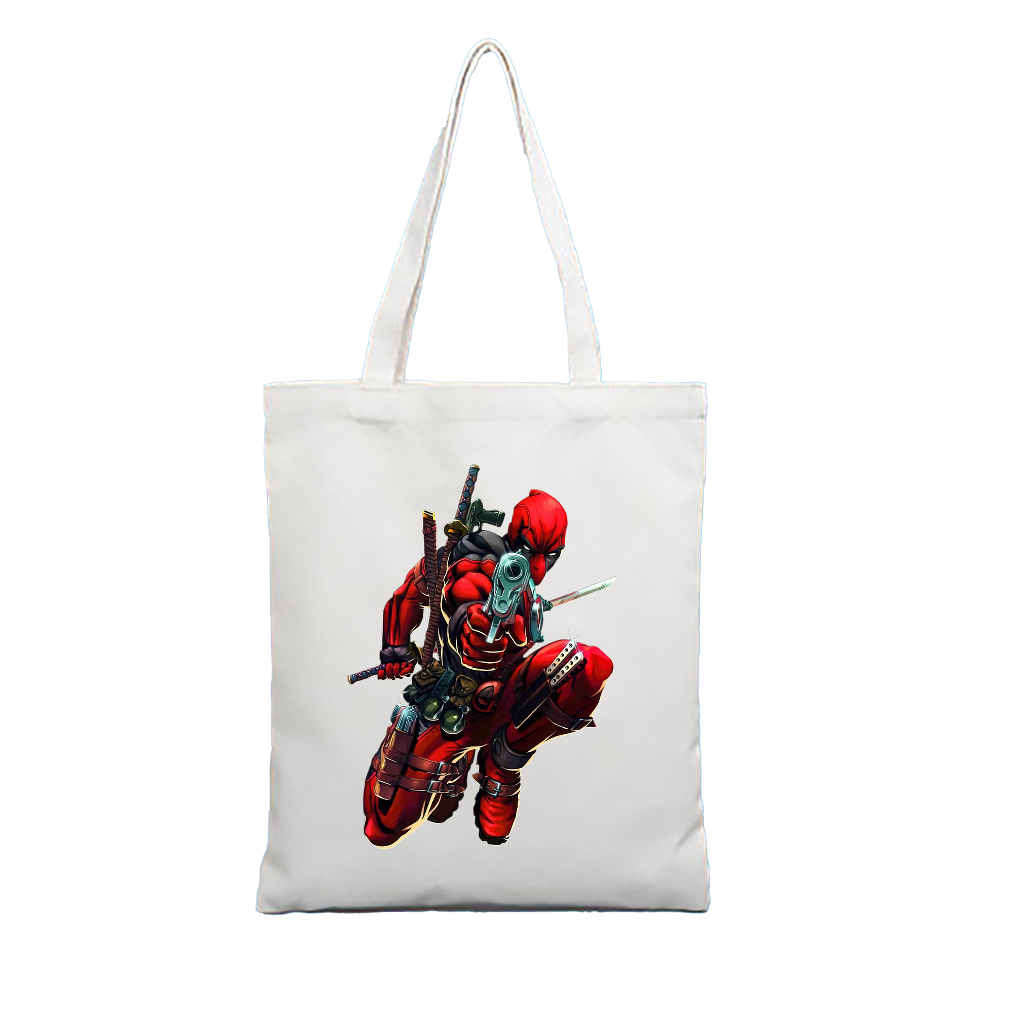 （画像用） Deadpool デッドプール 縦型キャンバス生地手提げバッグ　トートバッグ