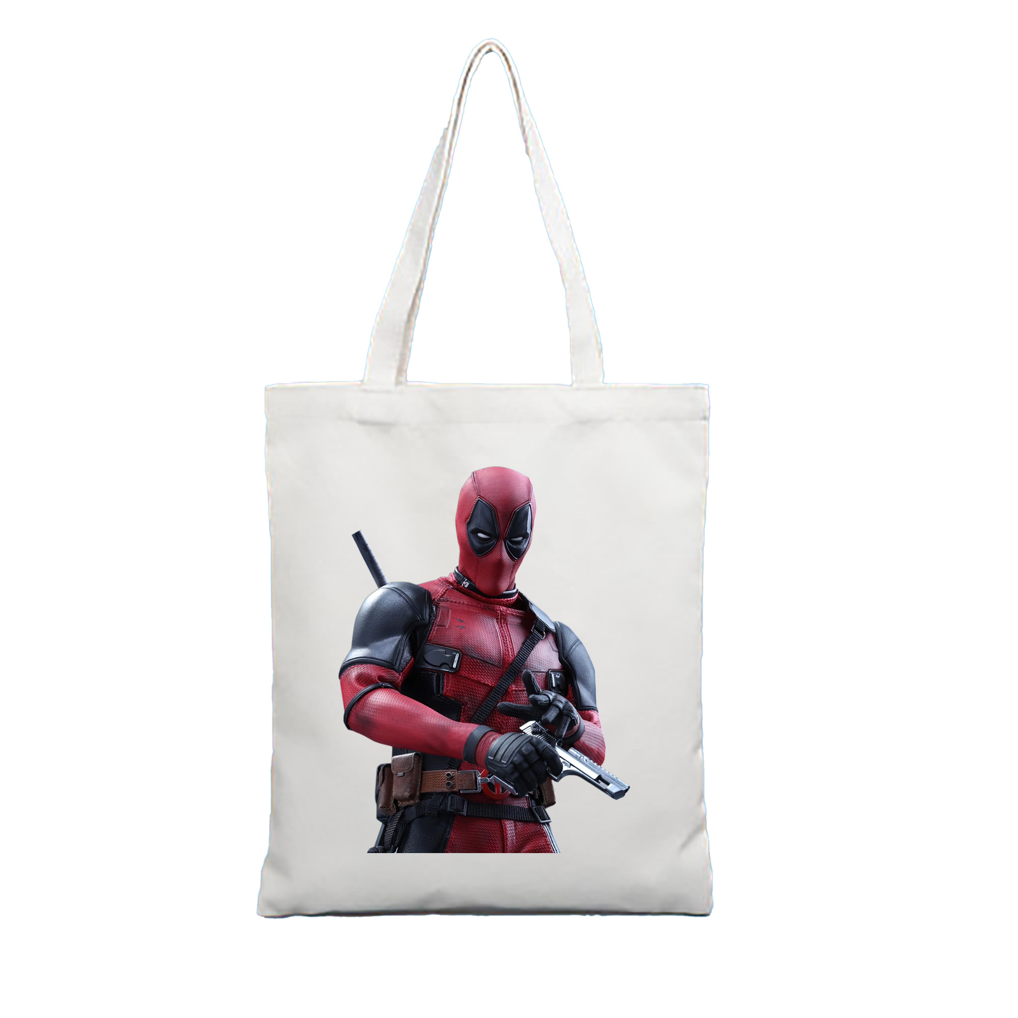 （画像用） Deadpool デッドプール 縦型キャンバス生地手提げバッグ　トートバッグ