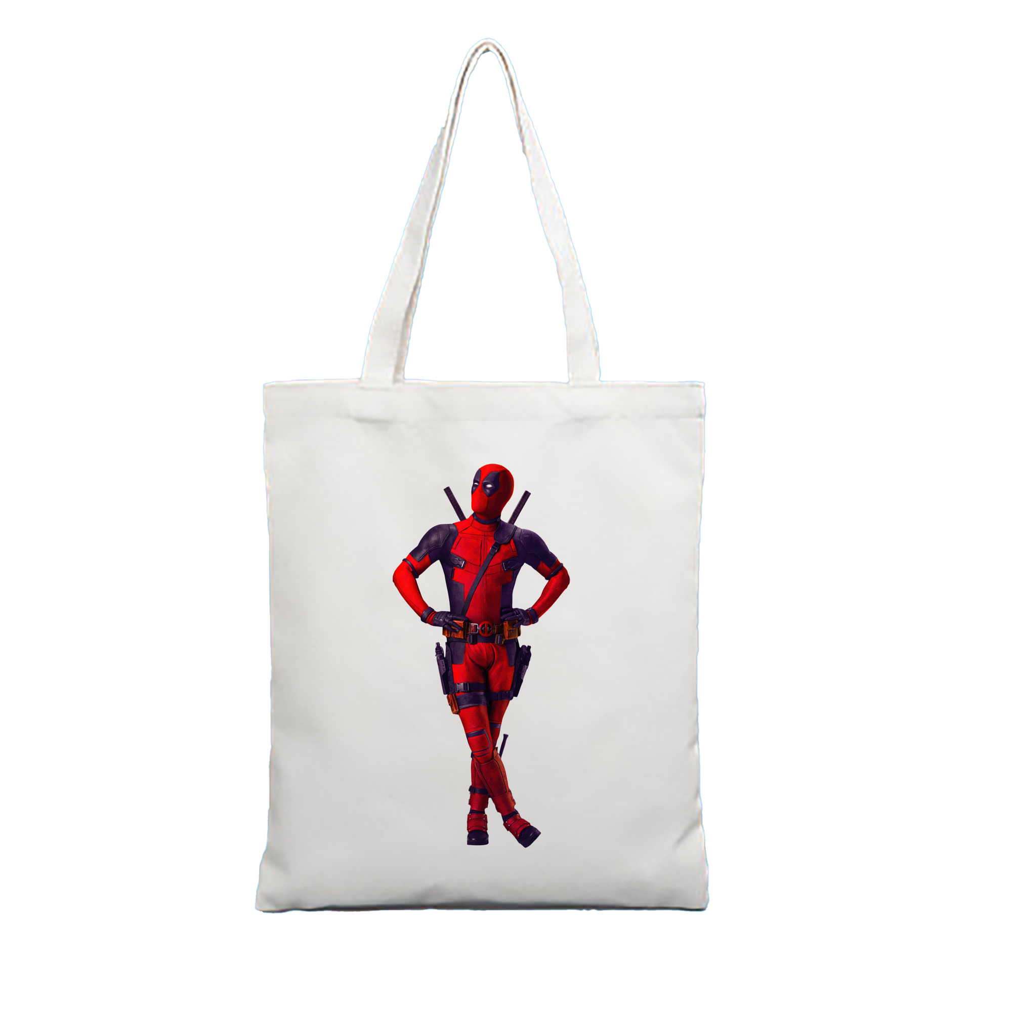 （画像用） Deadpool デッドプール 縦型キャンバス生地手提げバッグ　トートバッグ