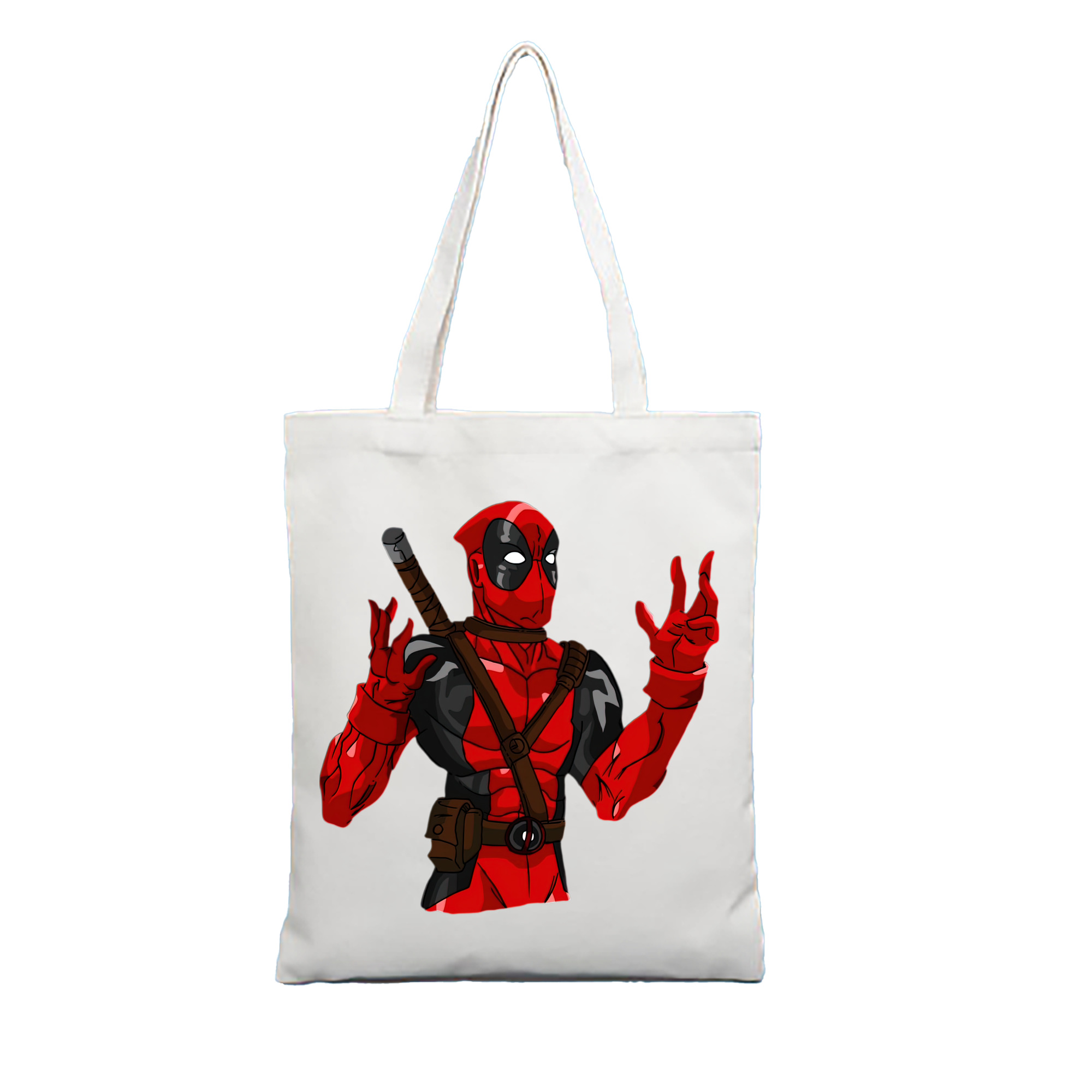 （画像用） Deadpool デッドプール 縦型キャンバス生地手提げバッグ　トートバッグ