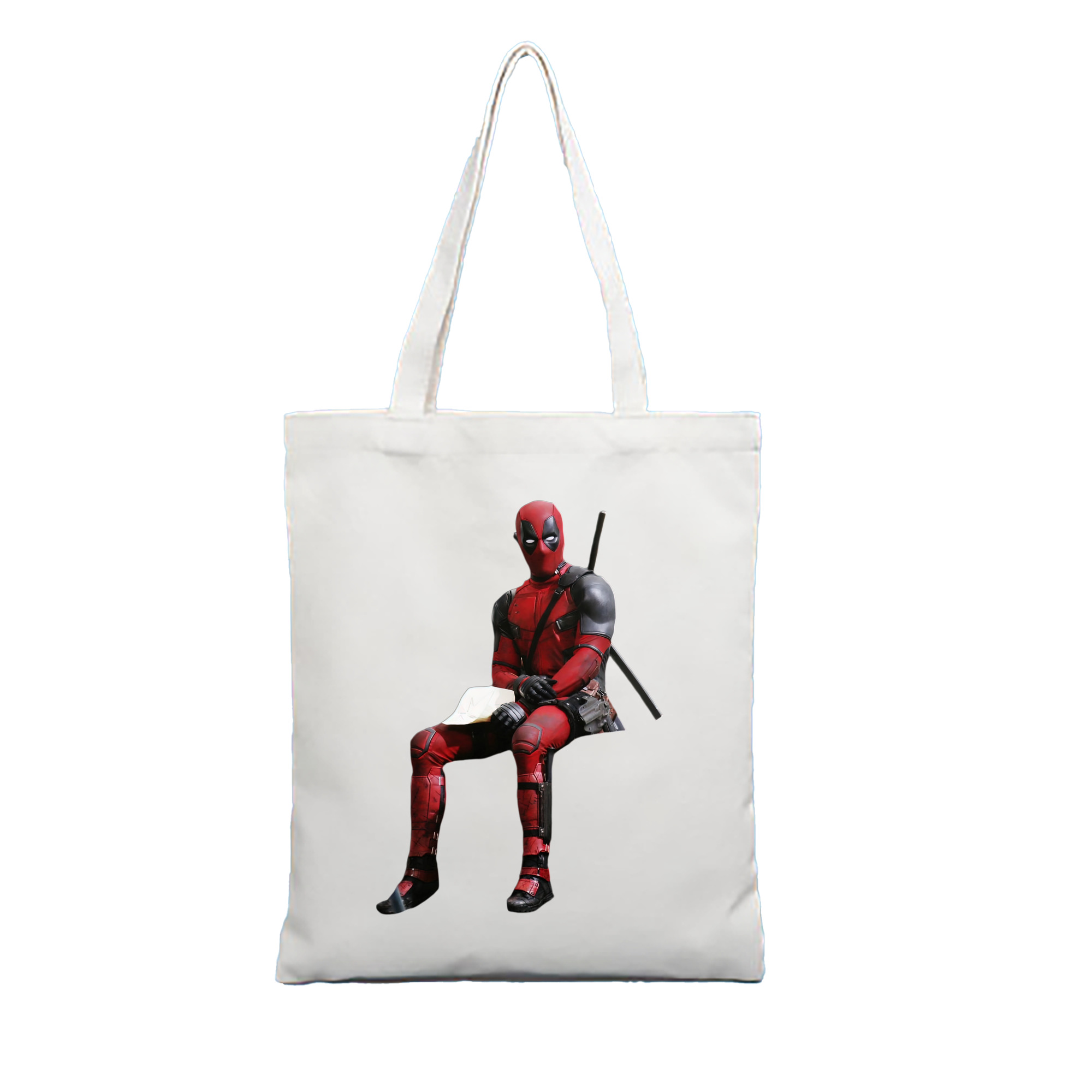 （画像用） Deadpool デッドプール 縦型キャンバス生地手提げバッグ　トートバッグ
