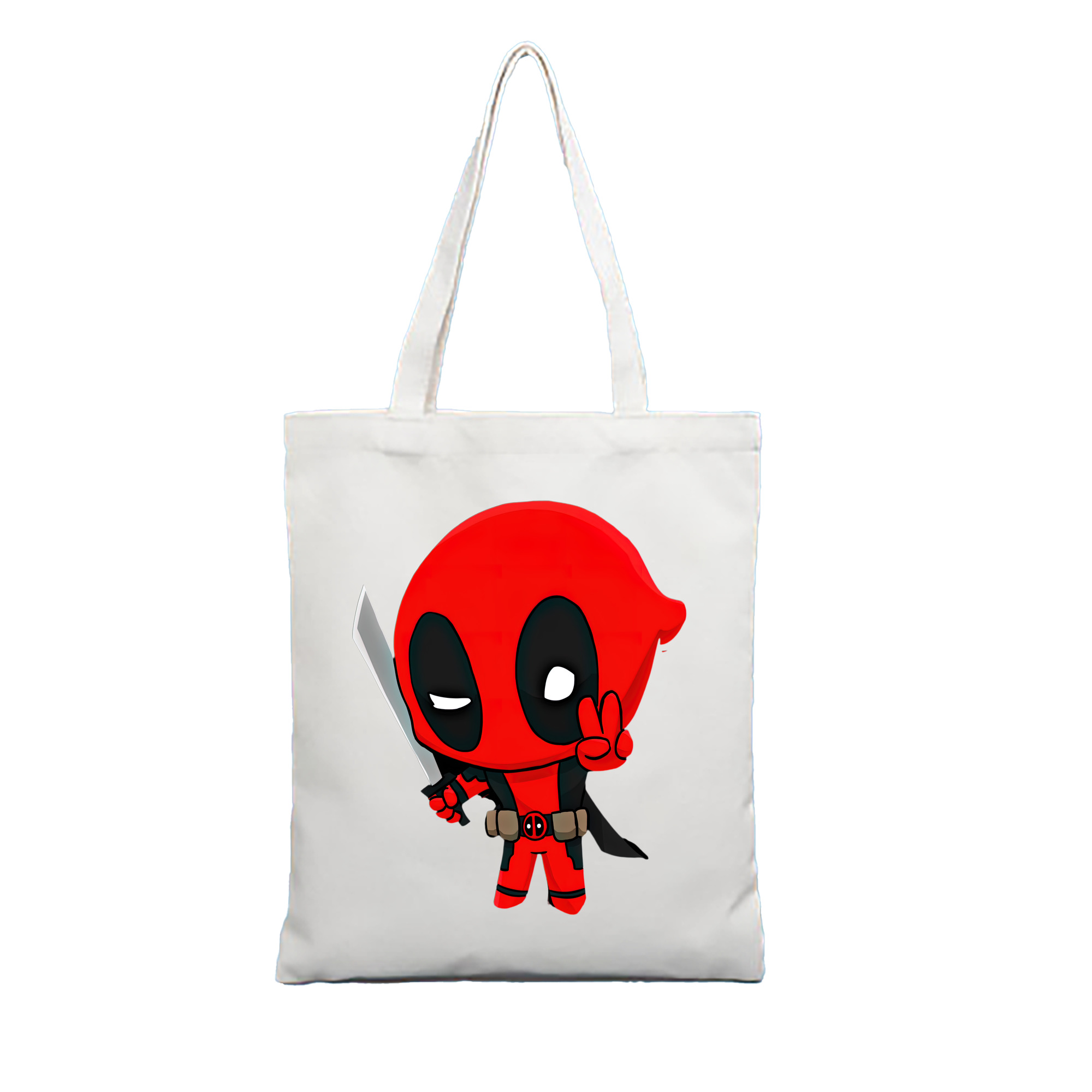 （画像用） Deadpool デッドプール 縦型キャンバス生地手提げバッグ　トートバッグ