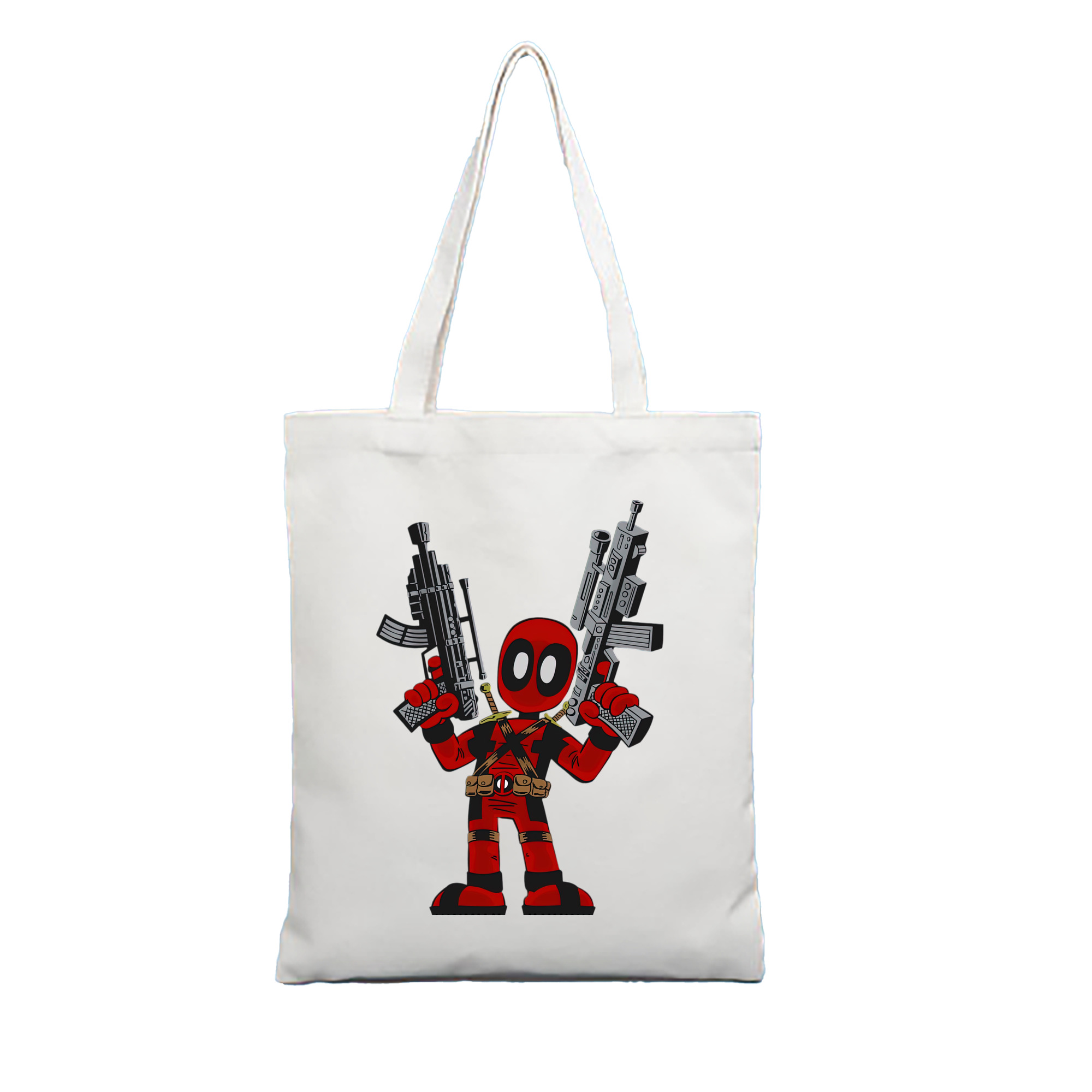 （画像用） Deadpool デッドプール 縦型キャンバス生地手提げバッグ　トートバッグ