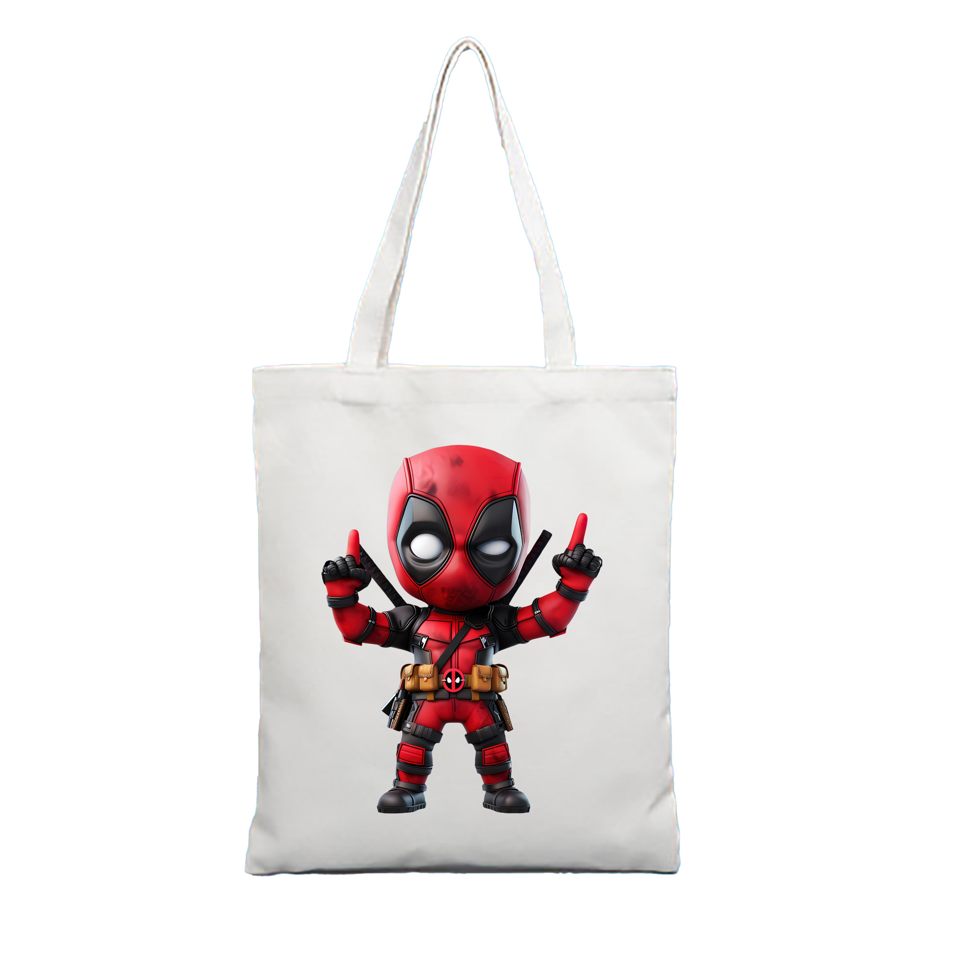 （画像用） Deadpool デッドプール 縦型キャンバス生地手提げバッグ　トートバッグ