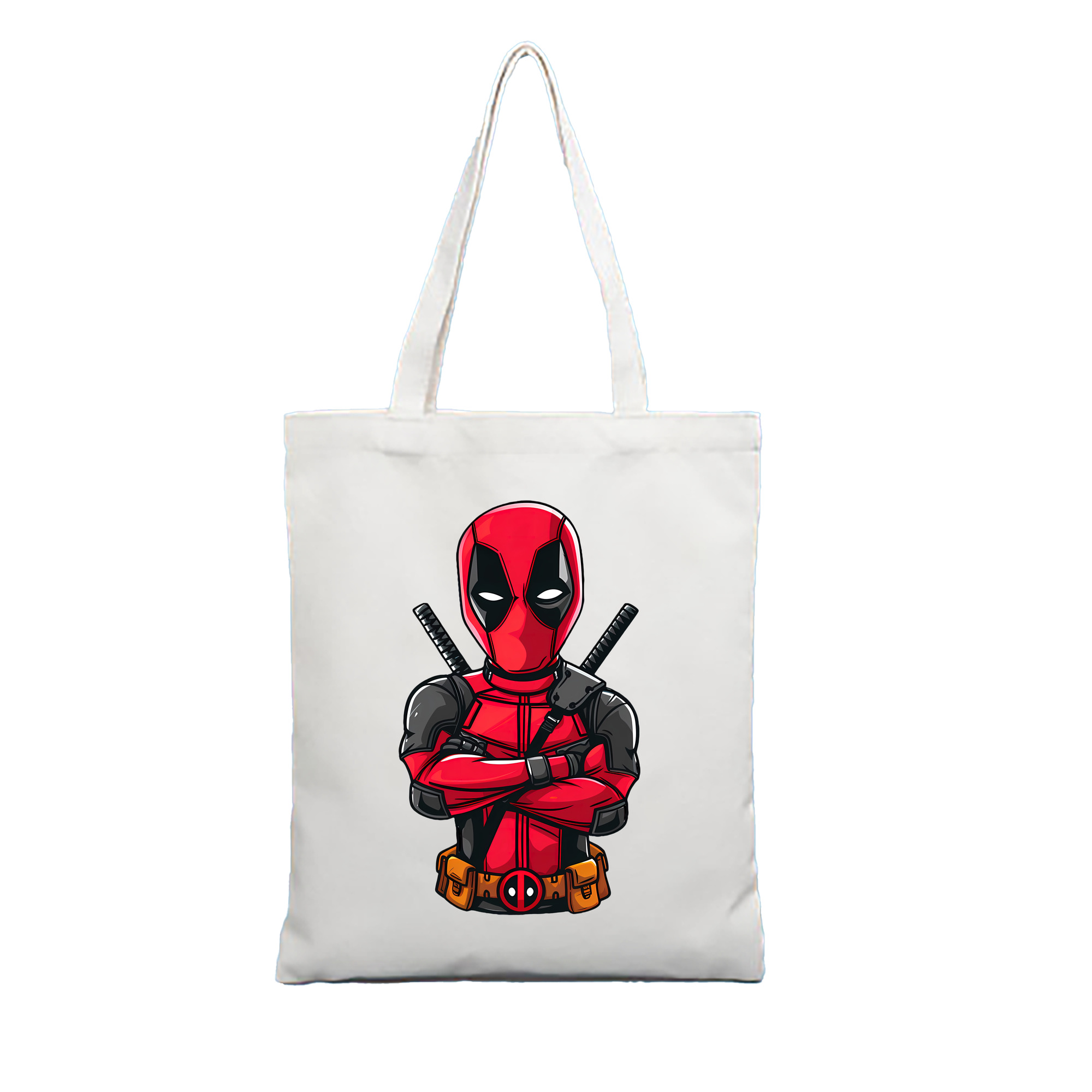 （画像用） Deadpool デッドプール 縦型キャンバス生地手提げバッグ　トートバッグ