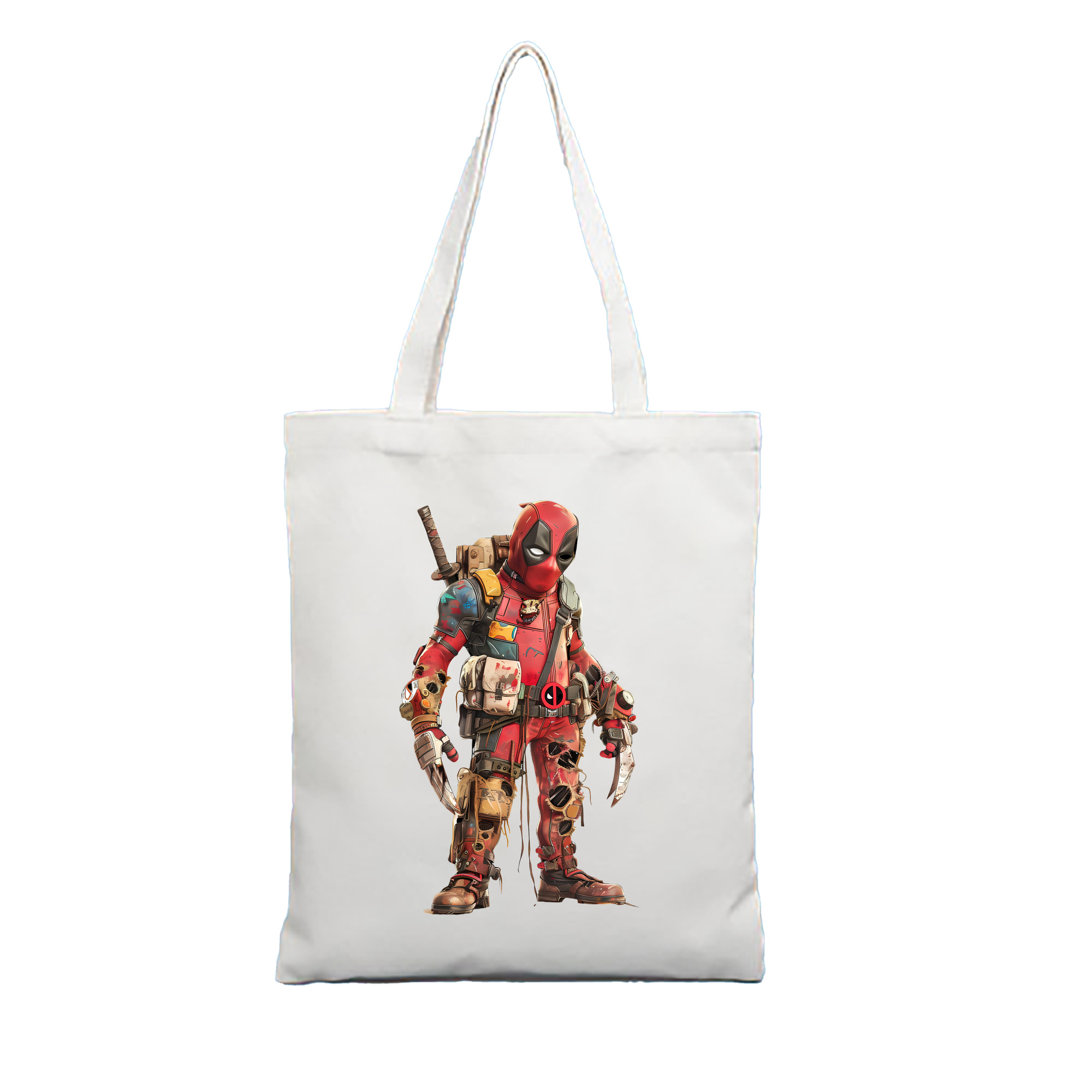 （画像用） Deadpool デッドプール 縦型キャンバス生地手提げバッグ　トートバッグ