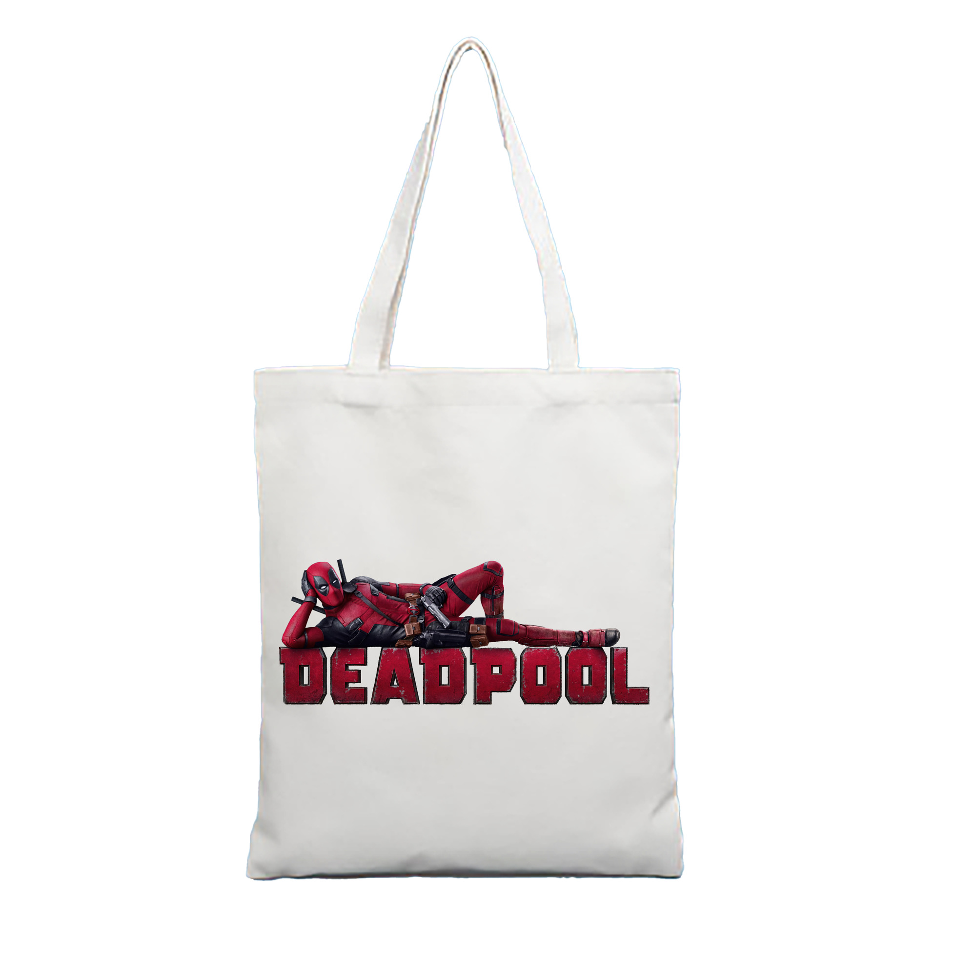 （画像用） Deadpool デッドプール 縦型キャンバス生地手提げバッグ　トートバッグ