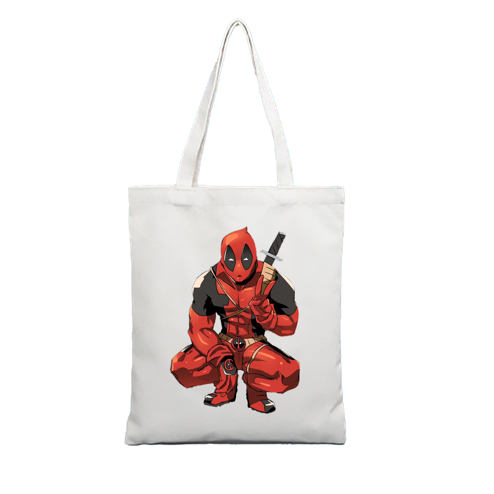 （画像用） Deadpool デッドプール 縦型キャンバス生地手提げバッグ　トートバッグ