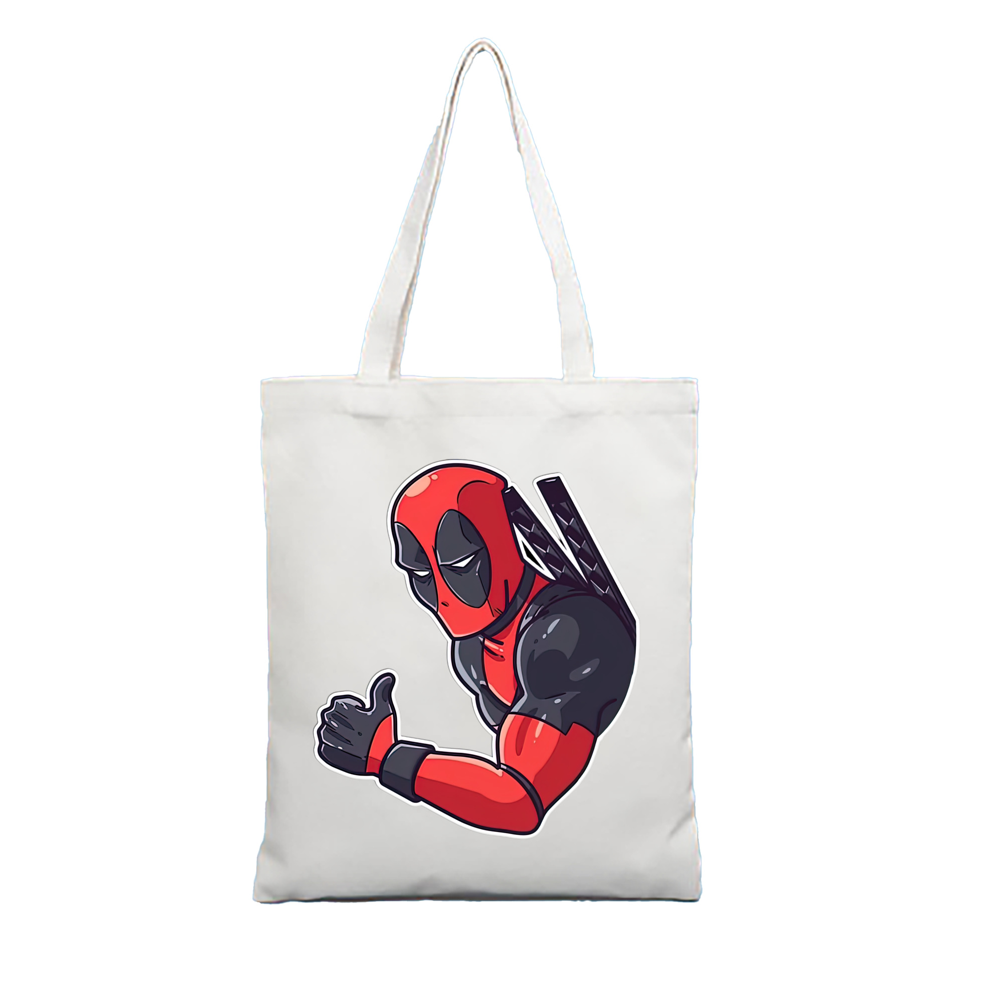 （画像用） Deadpool デッドプール 縦型キャンバス生地手提げバッグ　トートバッグ