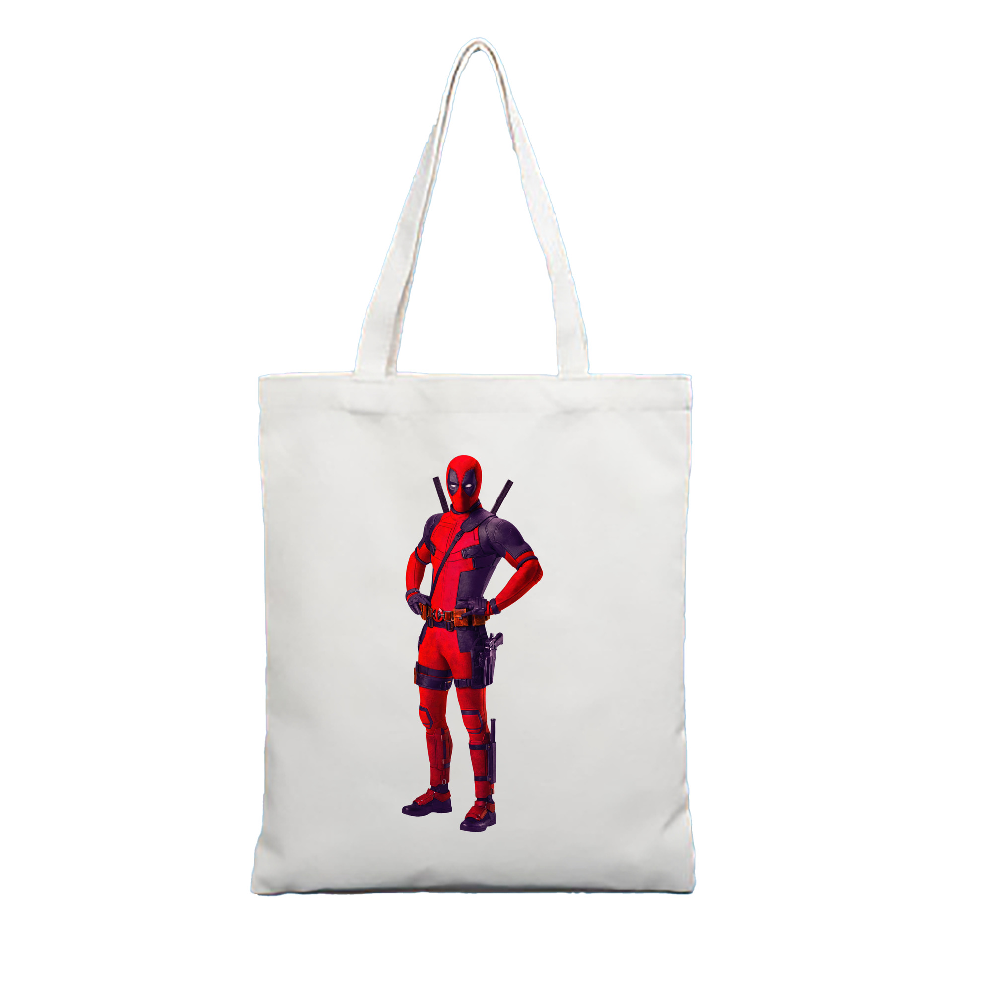（画像用） Deadpool デッドプール 縦型キャンバス生地手提げバッグ　トートバッグ