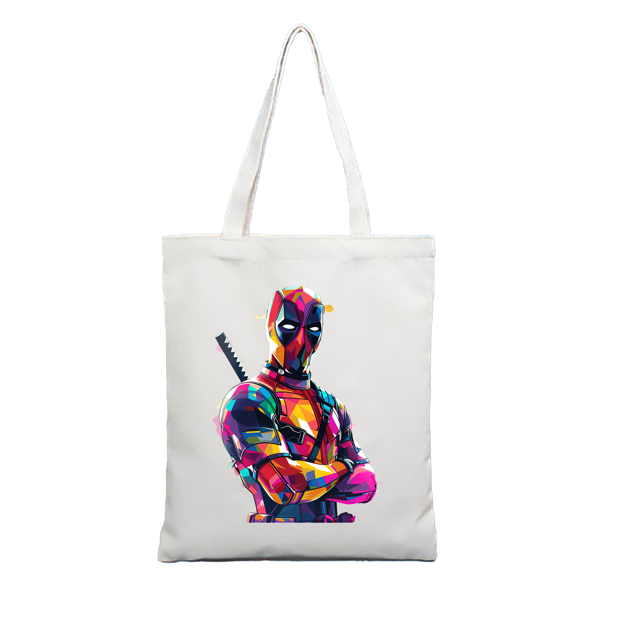 （画像用） Deadpool デッドプール 縦型キャンバス生地手提げバッグ　トートバッグ