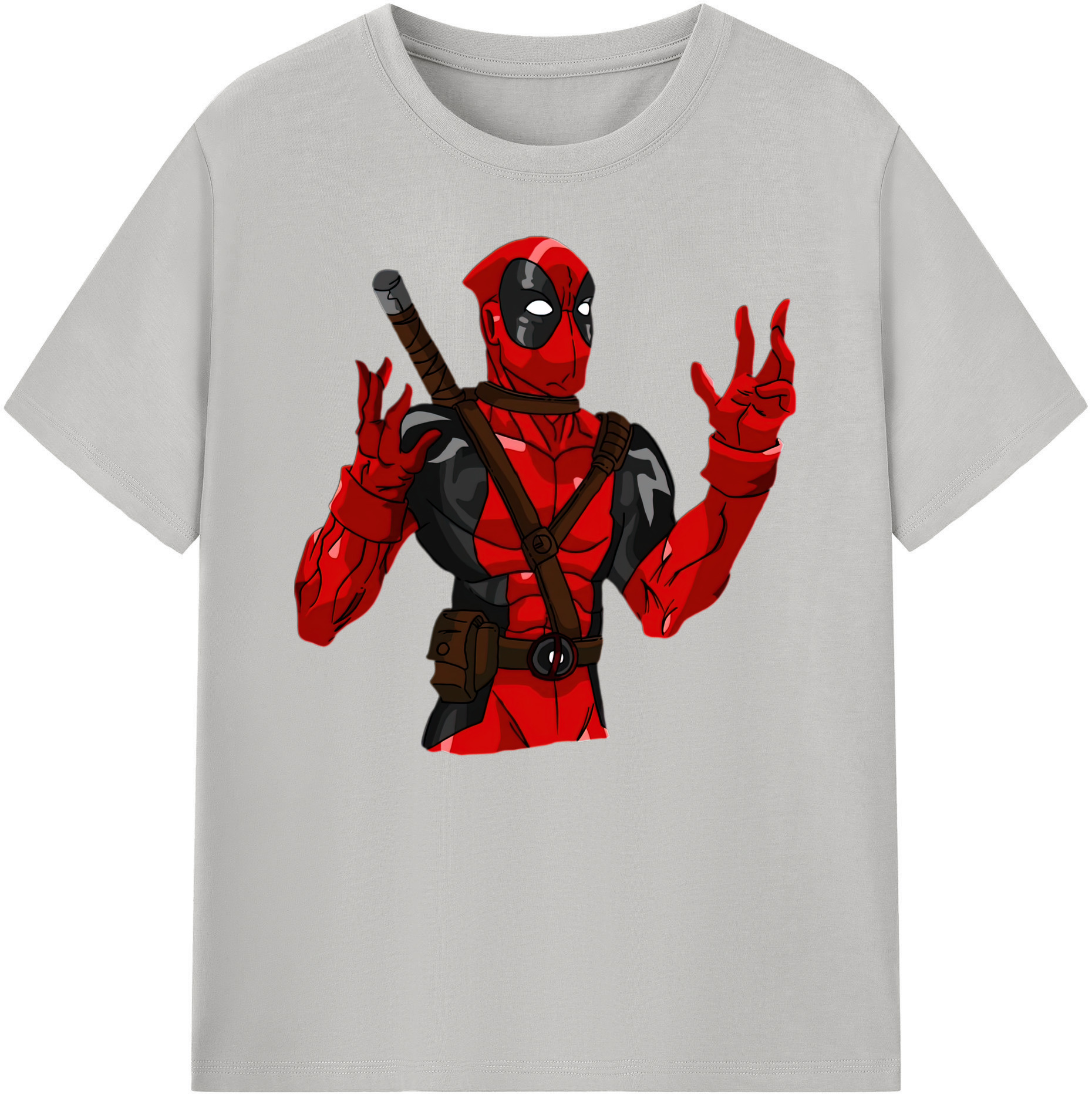 （画像用） Deadpool デッドプール 綿100％ メンズ半袖Tシャツ｜肌触りやわらか＆通気性