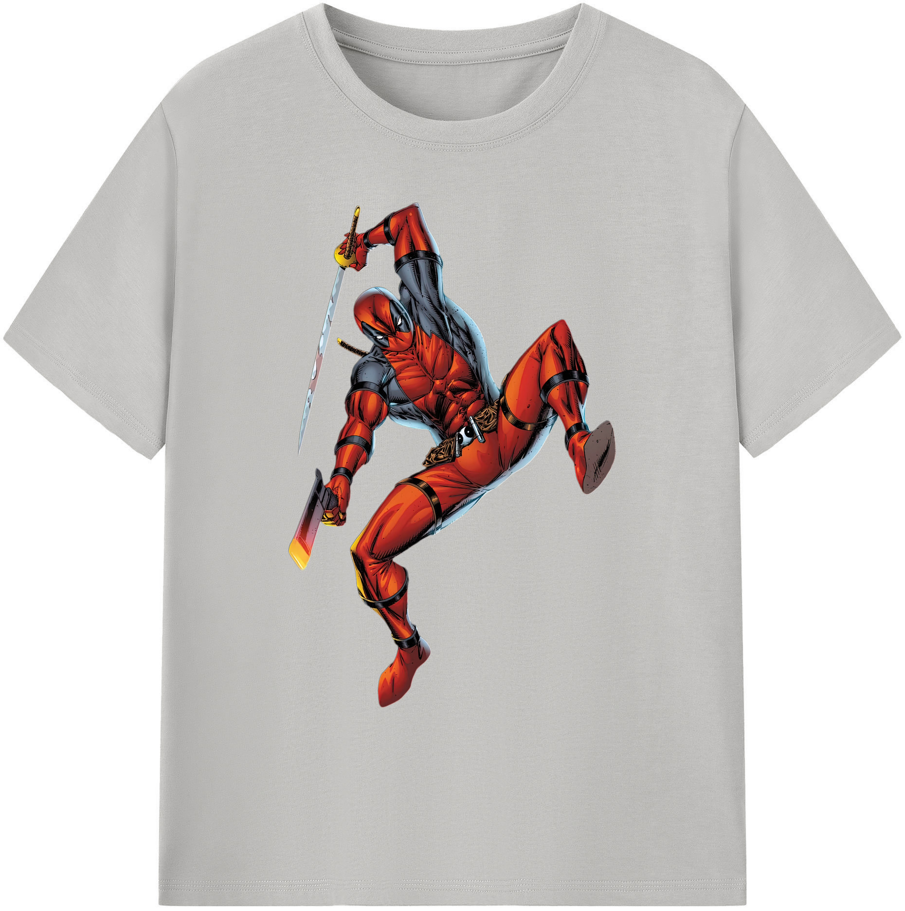 （画像用） Deadpool デッドプール 綿100％ メンズ半袖Tシャツ｜肌触りやわらか＆通気性