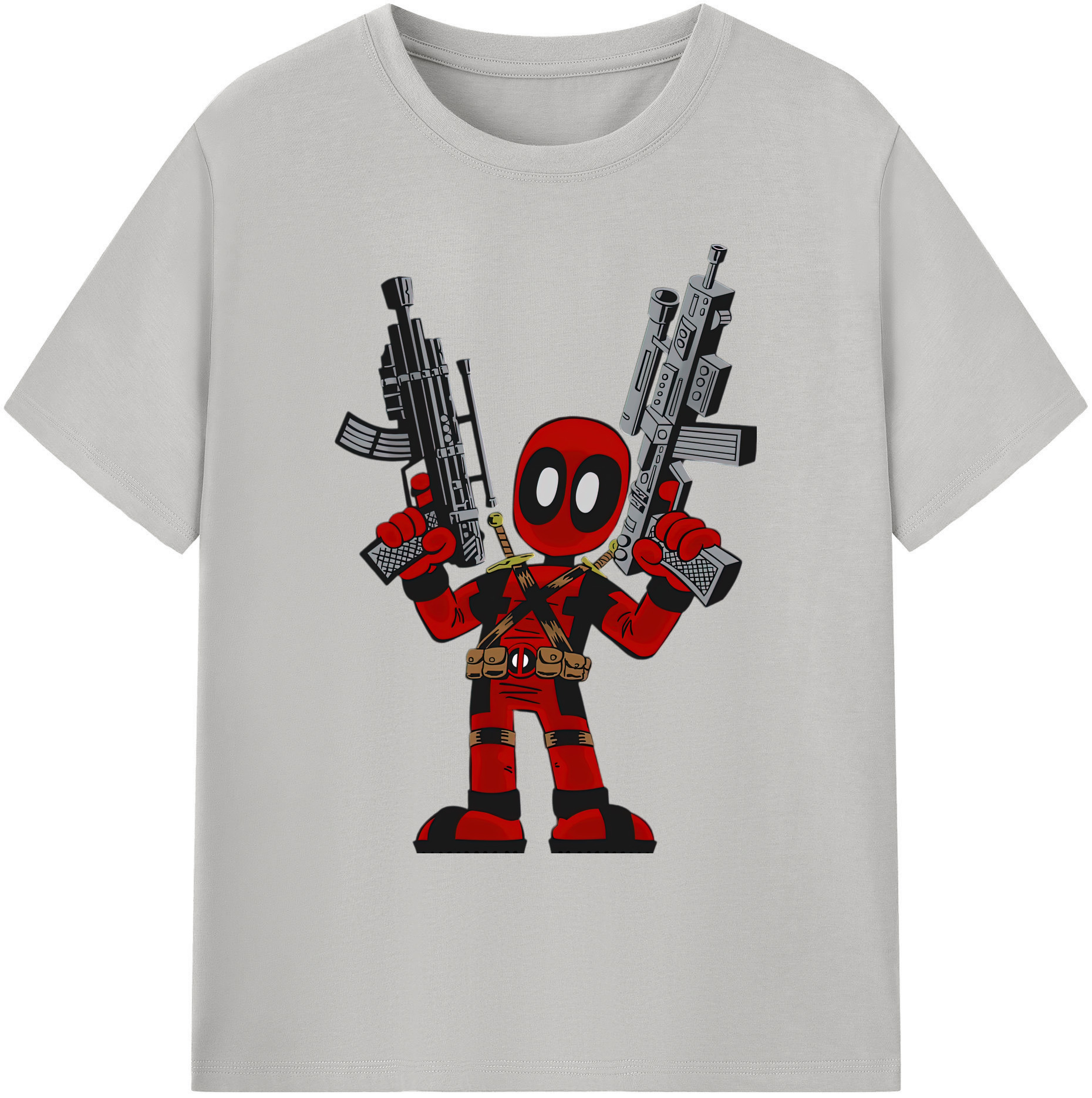 （画像用） Deadpool デッドプール 綿100％ メンズ半袖Tシャツ｜肌触りやわらか＆通気性