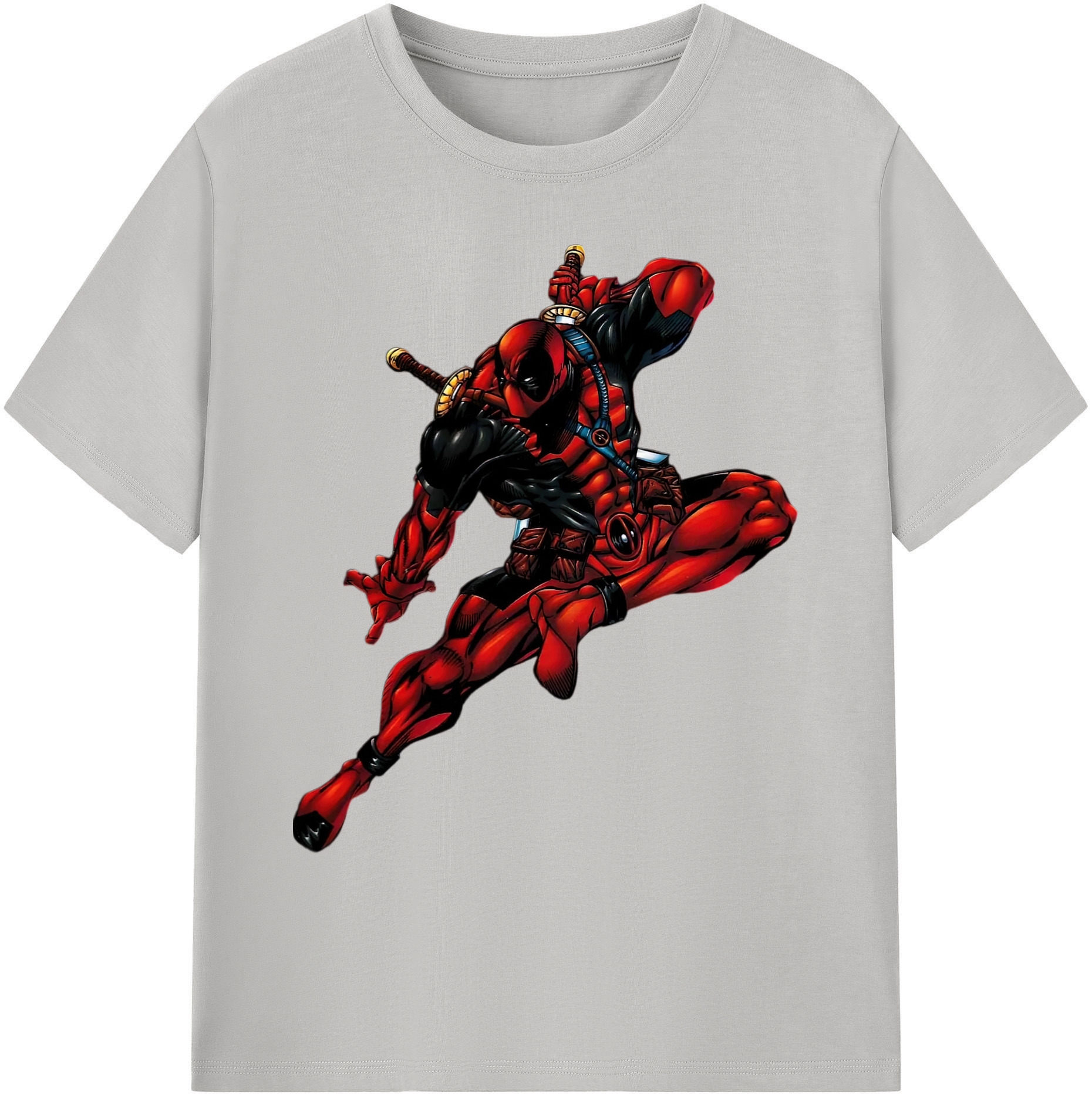 （画像用） Deadpool デッドプール 綿100％ メンズ半袖Tシャツ｜肌触りやわらか＆通気性