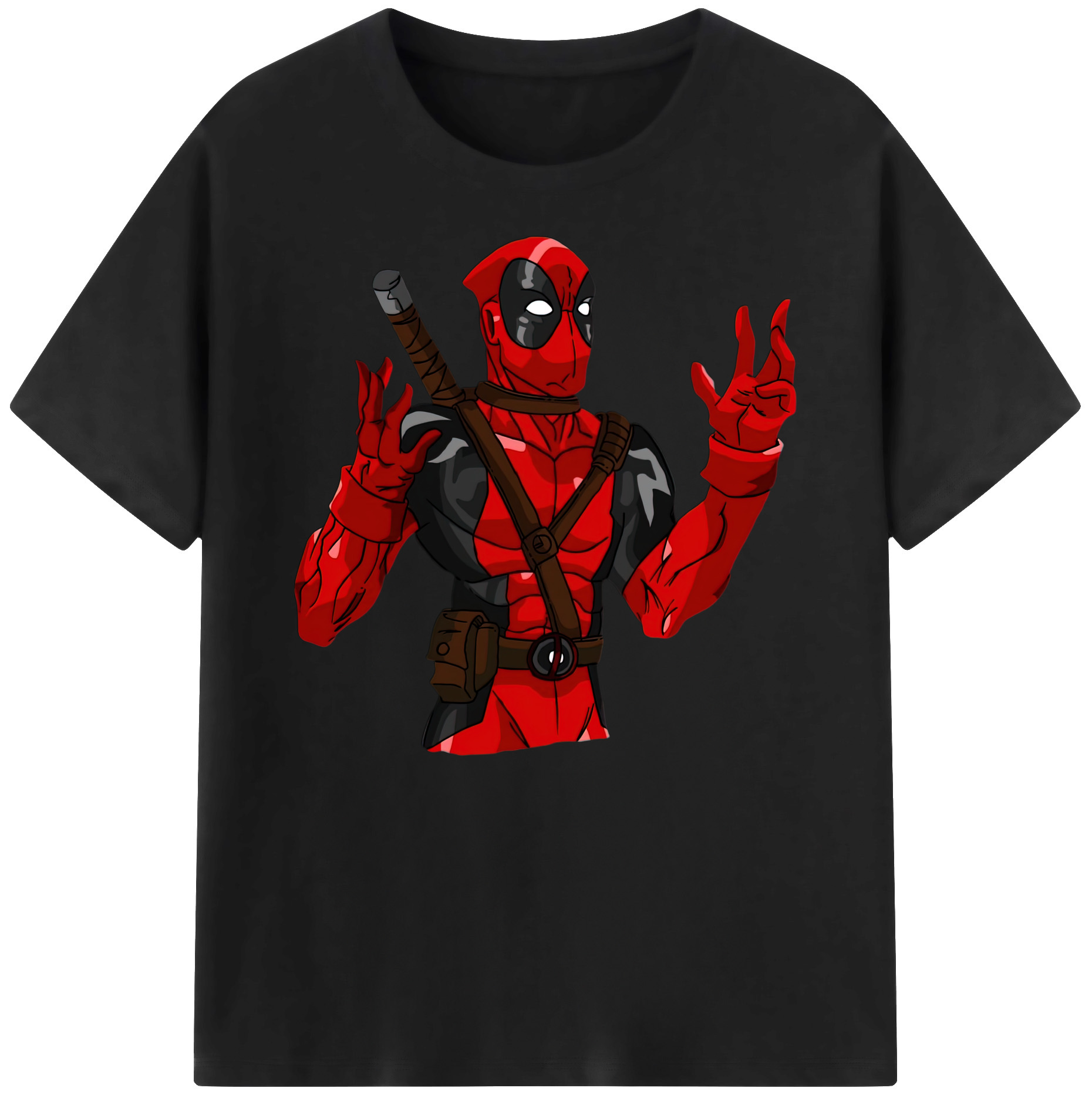 （画像用） Deadpool デッドプール 綿100％ メンズ半袖Tシャツ｜肌触りやわらか＆通気性