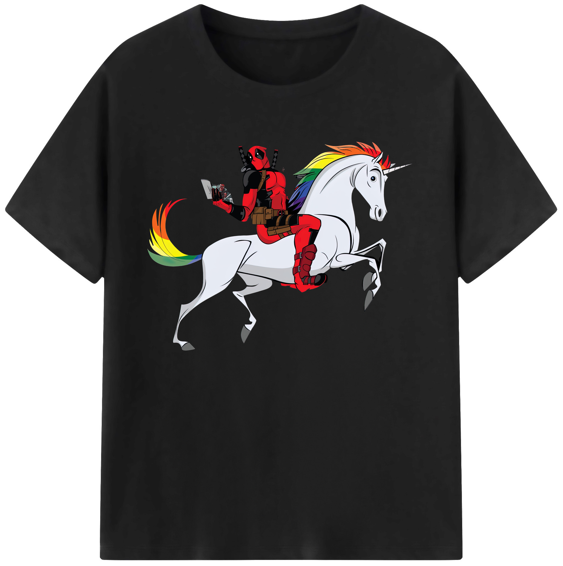 （画像用） Deadpool デッドプール 綿100％ メンズ半袖Tシャツ｜肌触りやわらか＆通気性