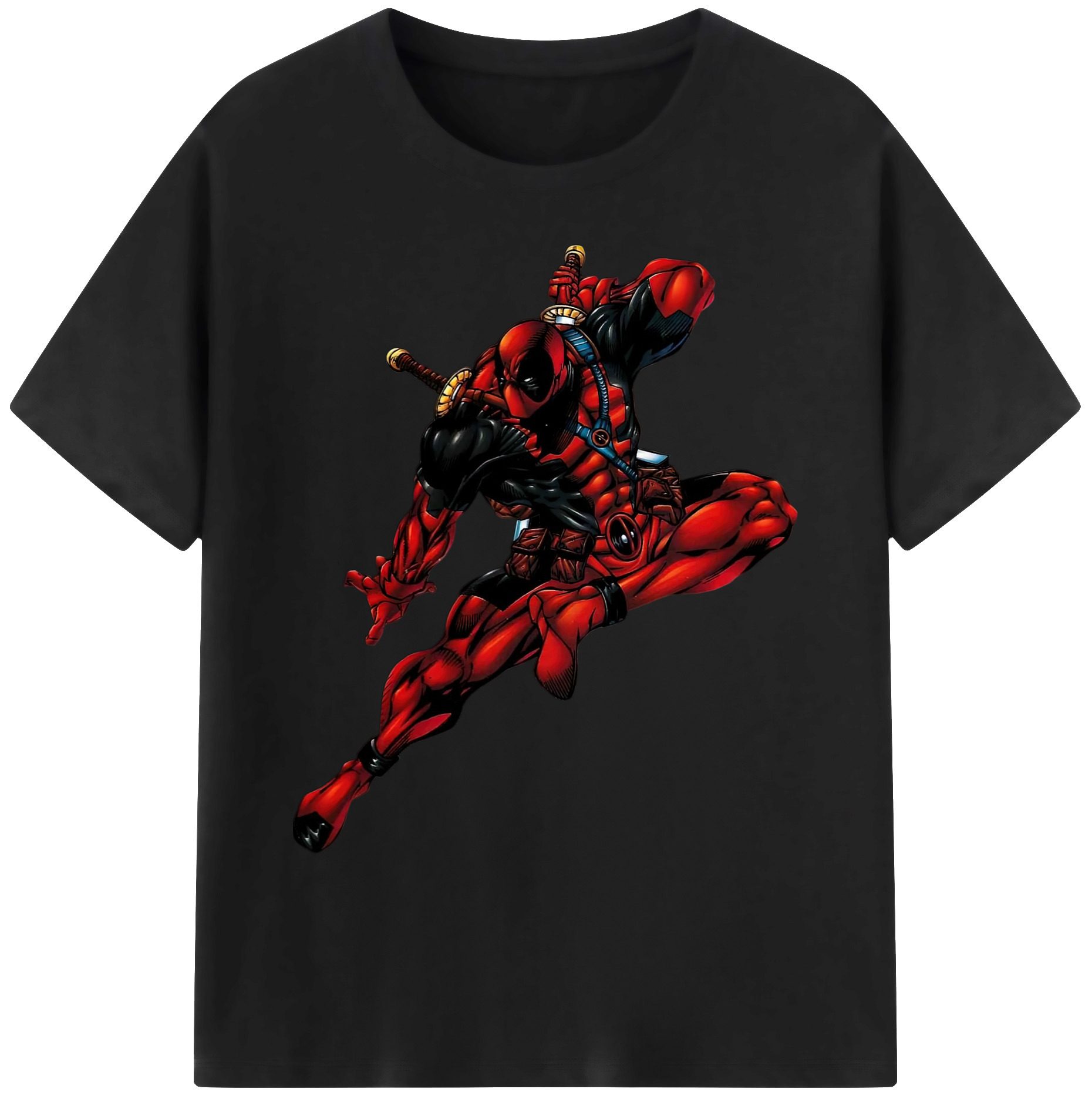 （画像用） Deadpool デッドプール 綿100％ メンズ半袖Tシャツ｜肌触りやわらか＆通気性