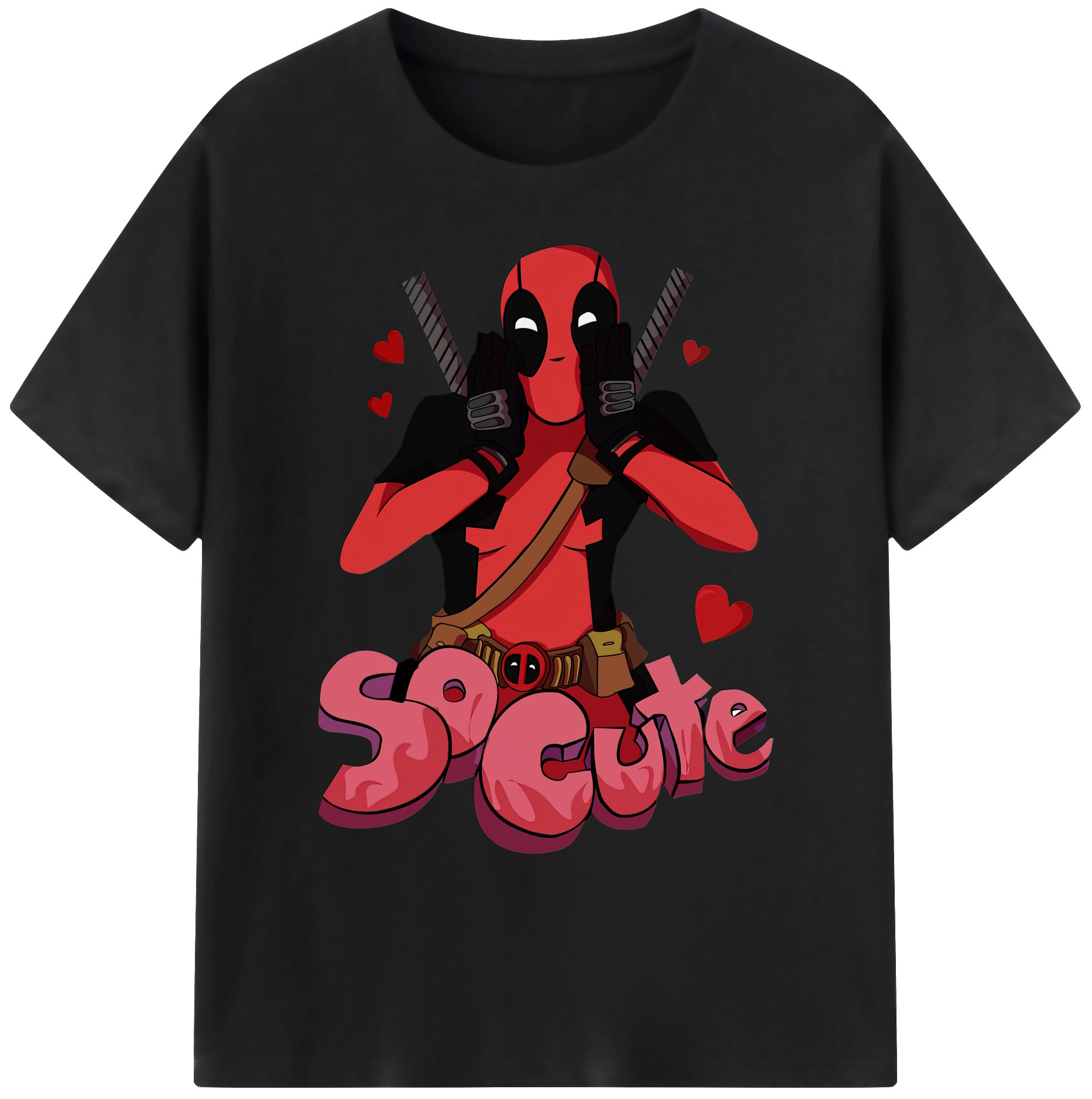 （画像用） Deadpool デッドプール 綿100％ メンズ半袖Tシャツ｜肌触りやわらか＆通気性