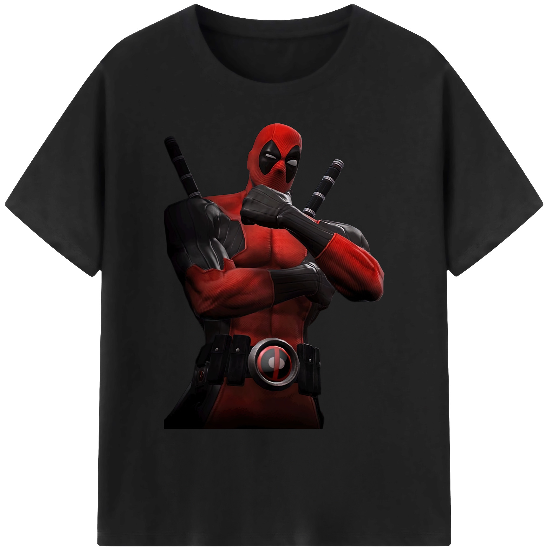 （画像用） Deadpool デッドプール 綿100％ メンズ半袖Tシャツ｜肌触りやわらか＆通気性