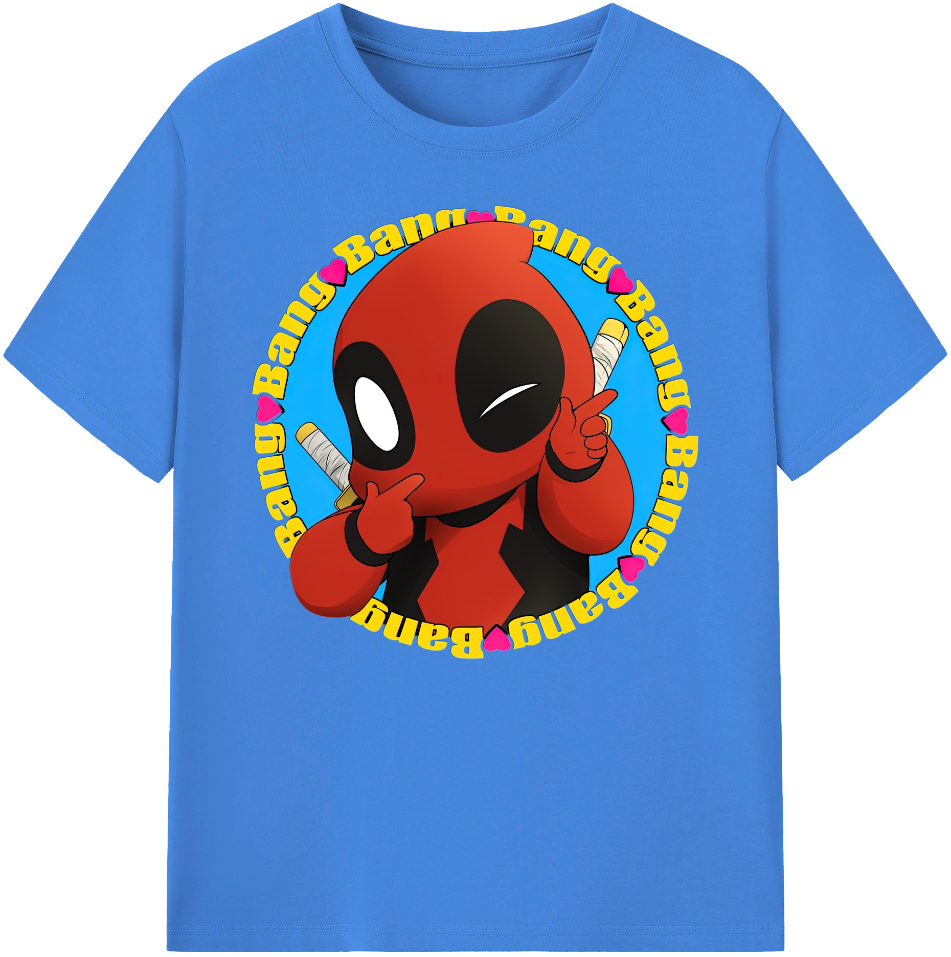 （画像用） Deadpool デッドプール 綿100％ メンズ半袖Tシャツ｜肌触りやわらか＆通気性