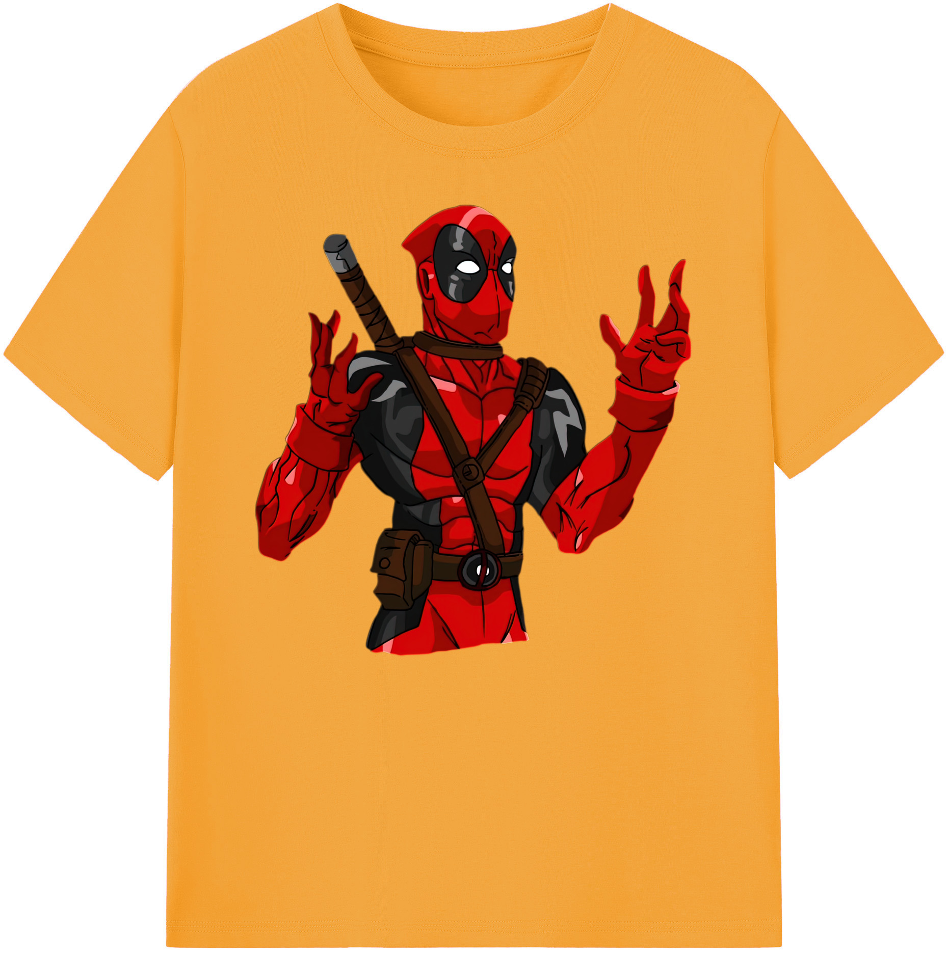 （画像用） Deadpool デッドプール 綿100％ メンズ半袖Tシャツ｜肌触りやわらか＆通気性