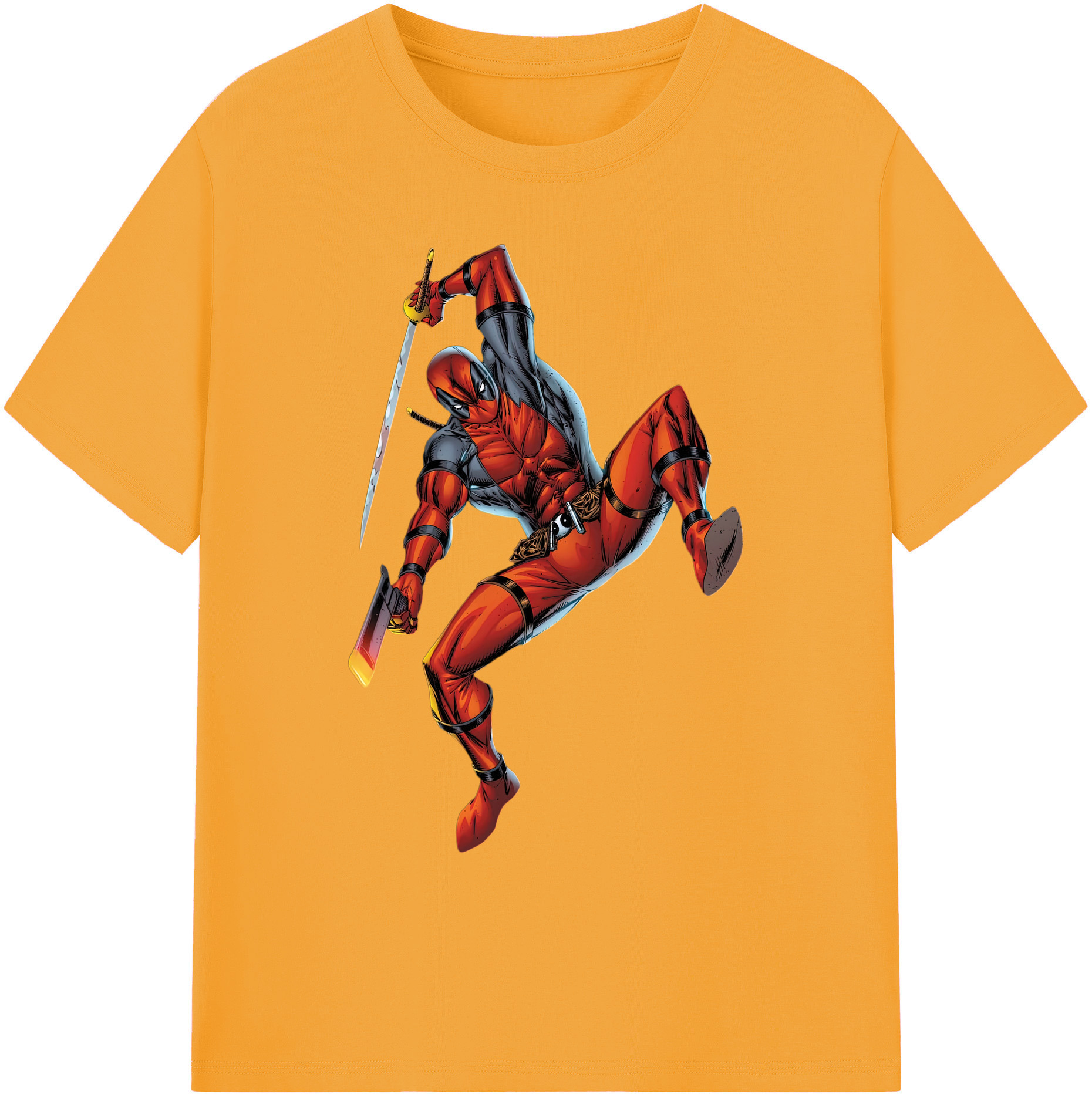 （画像用） Deadpool デッドプール 綿100％ メンズ半袖Tシャツ｜肌触りやわらか＆通気性