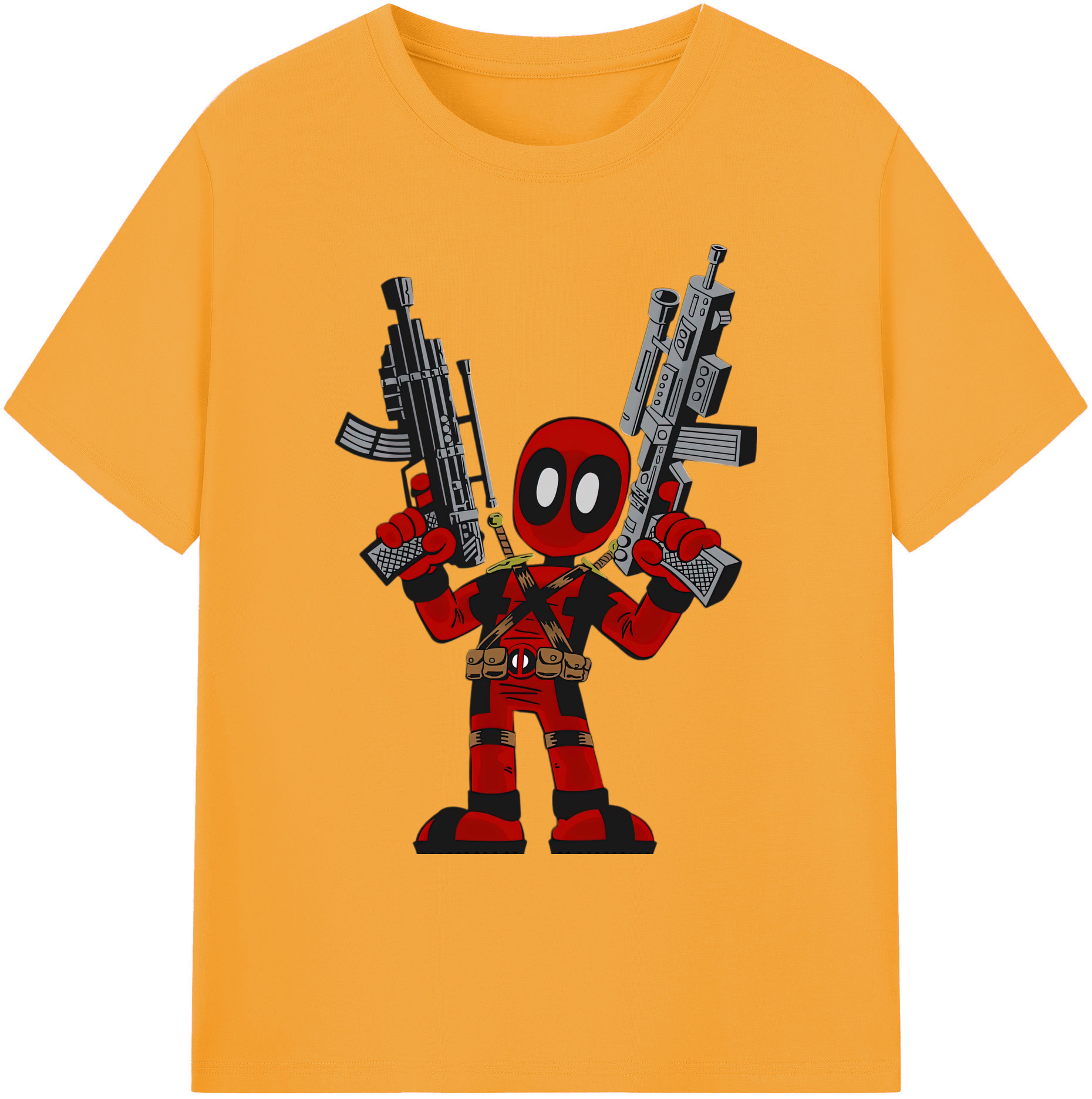（画像用） Deadpool デッドプール 綿100％ メンズ半袖Tシャツ｜肌触りやわらか＆通気性