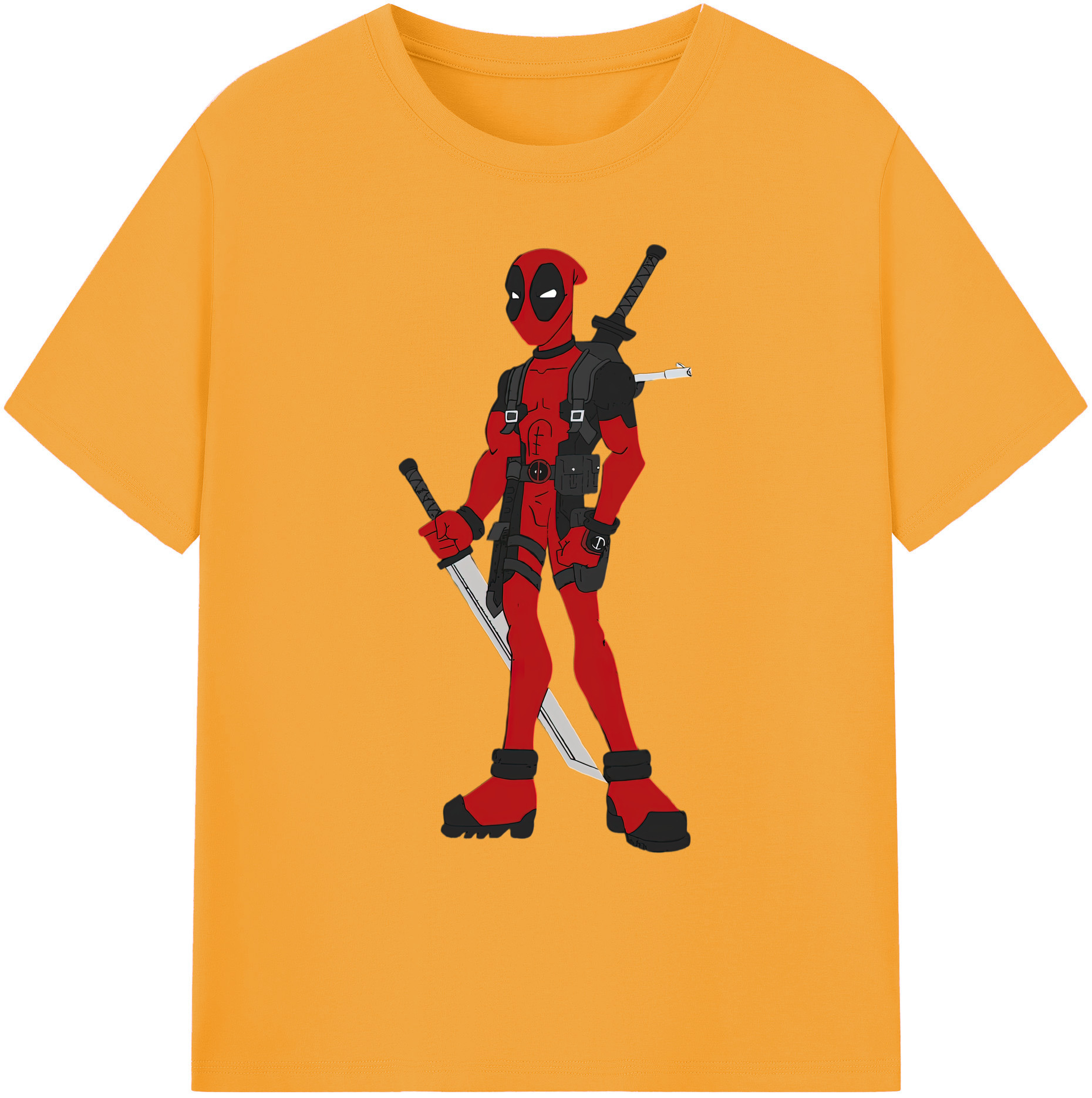 （画像用） Deadpool デッドプール 綿100％ メンズ半袖Tシャツ｜肌触りやわらか＆通気性