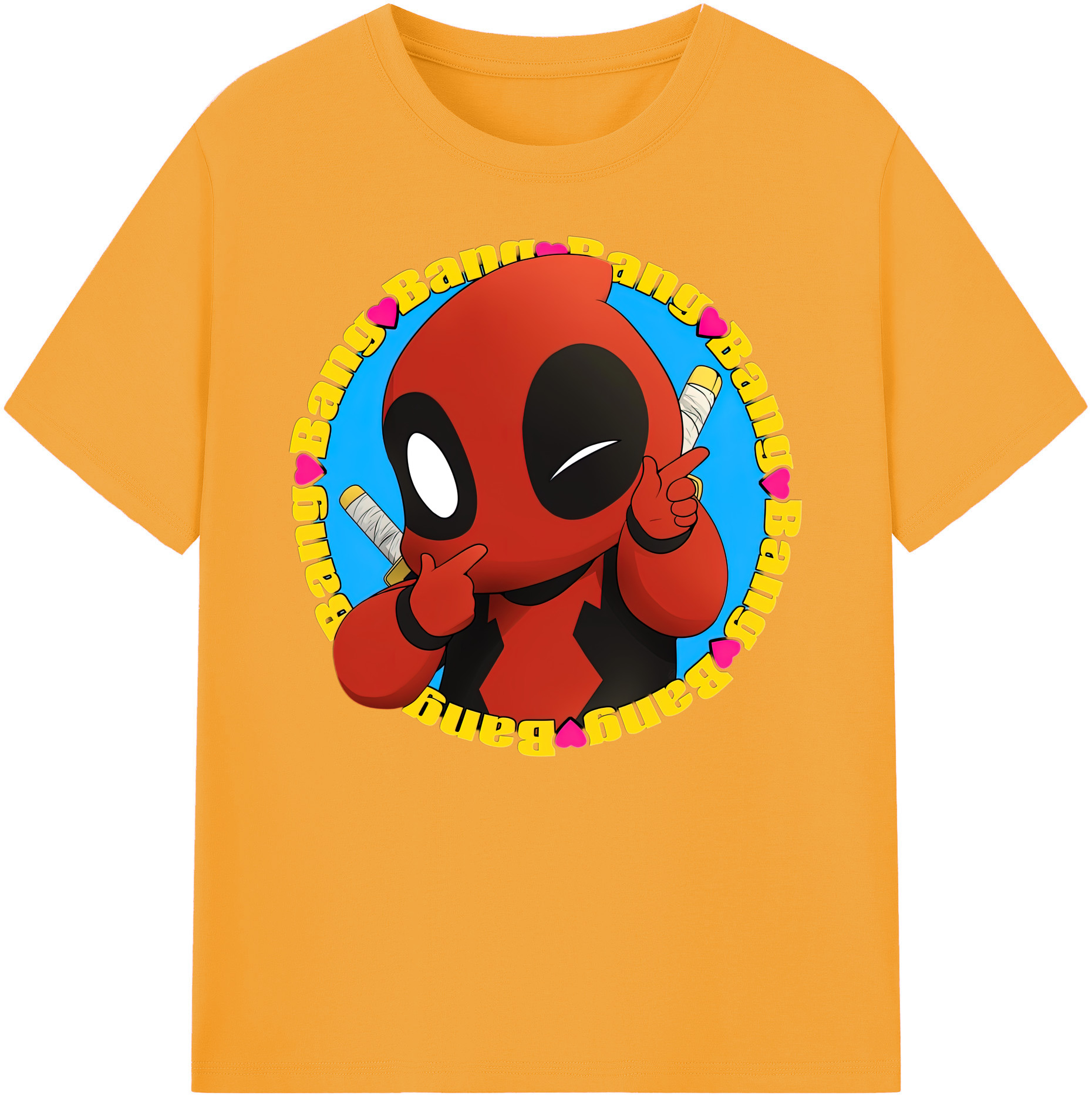 （画像用） Deadpool デッドプール 綿100％ メンズ半袖Tシャツ｜肌触りやわらか＆通気性