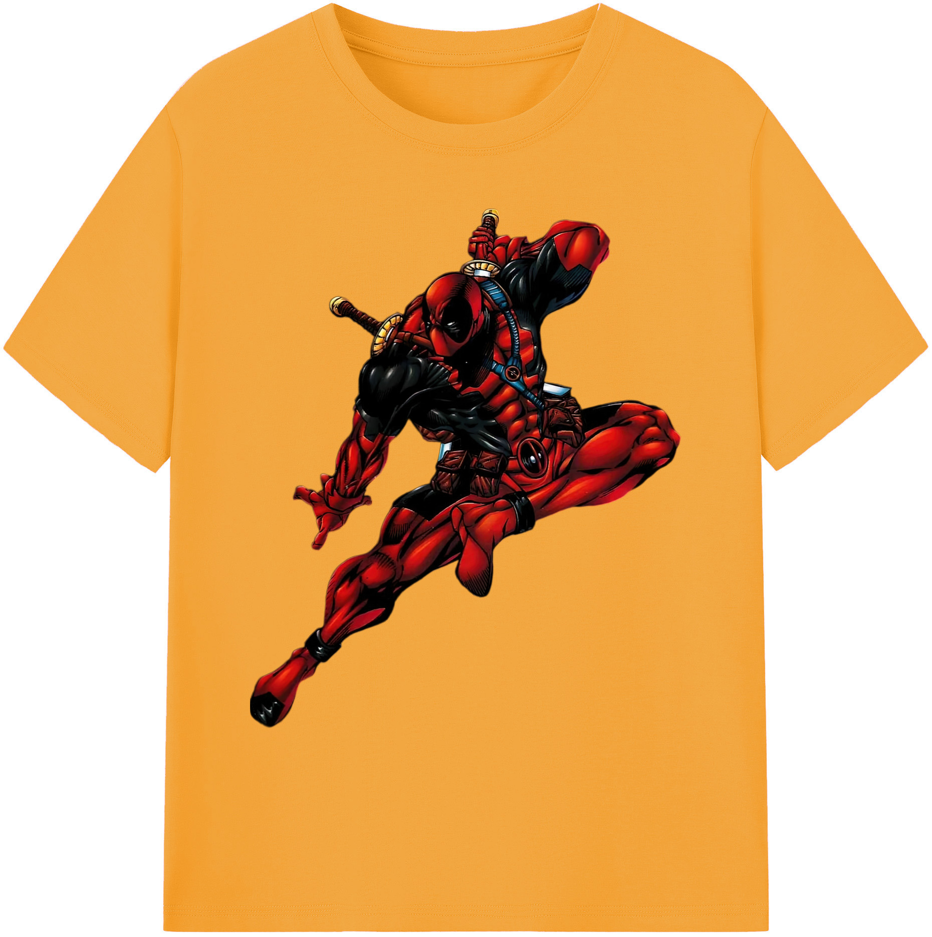 （画像用） Deadpool デッドプール 綿100％ メンズ半袖Tシャツ｜肌触りやわらか＆通気性
