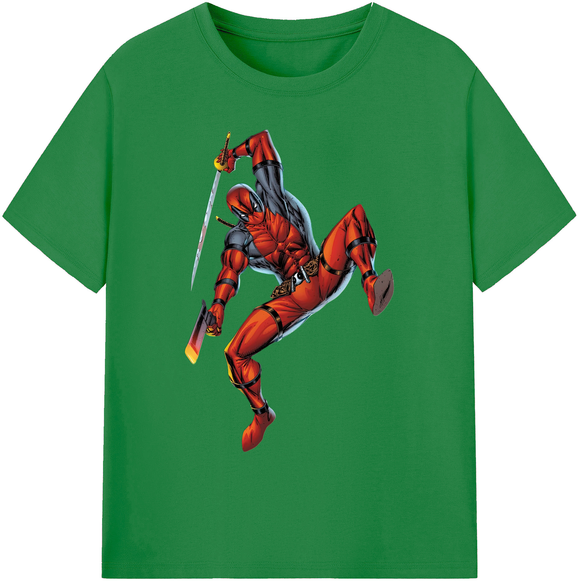 （画像用） Deadpool デッドプール 綿100％ メンズ半袖Tシャツ｜肌触りやわらか＆通気性