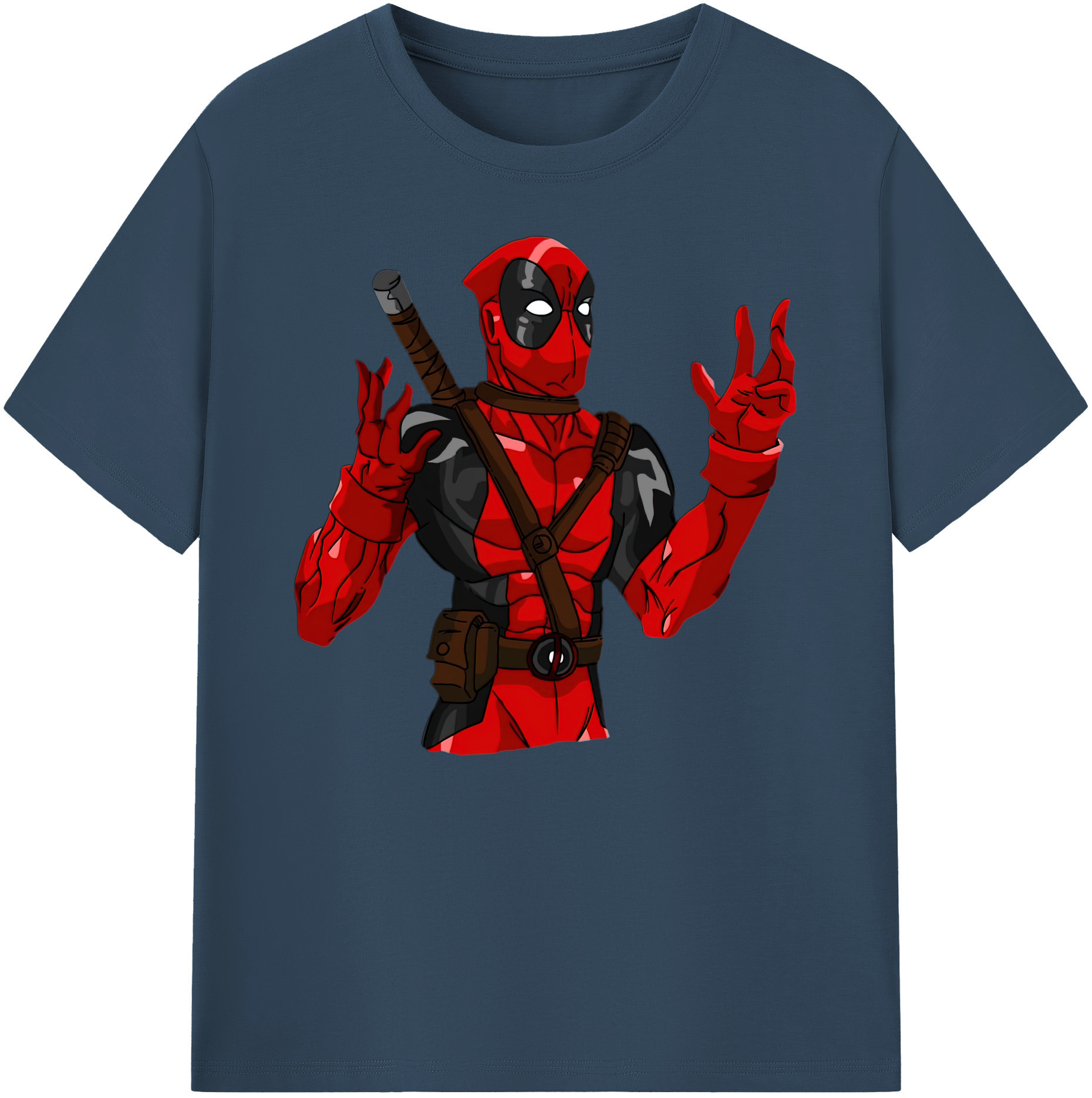 （画像用） Deadpool デッドプール 綿100％ メンズ半袖Tシャツ｜肌触りやわらか＆通気性