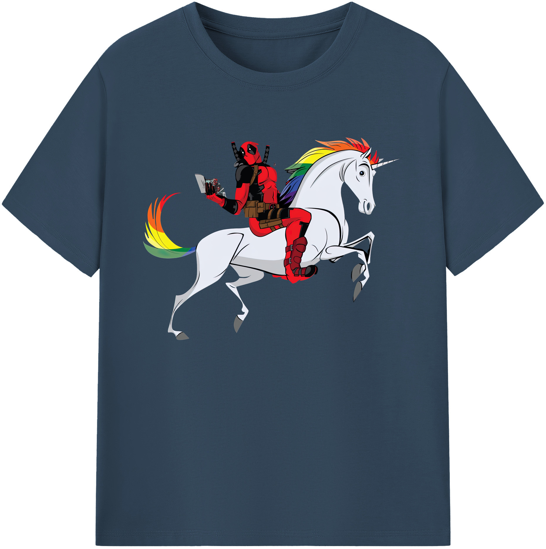 （画像用） Deadpool デッドプール 綿100％ メンズ半袖Tシャツ｜肌触りやわらか＆通気性