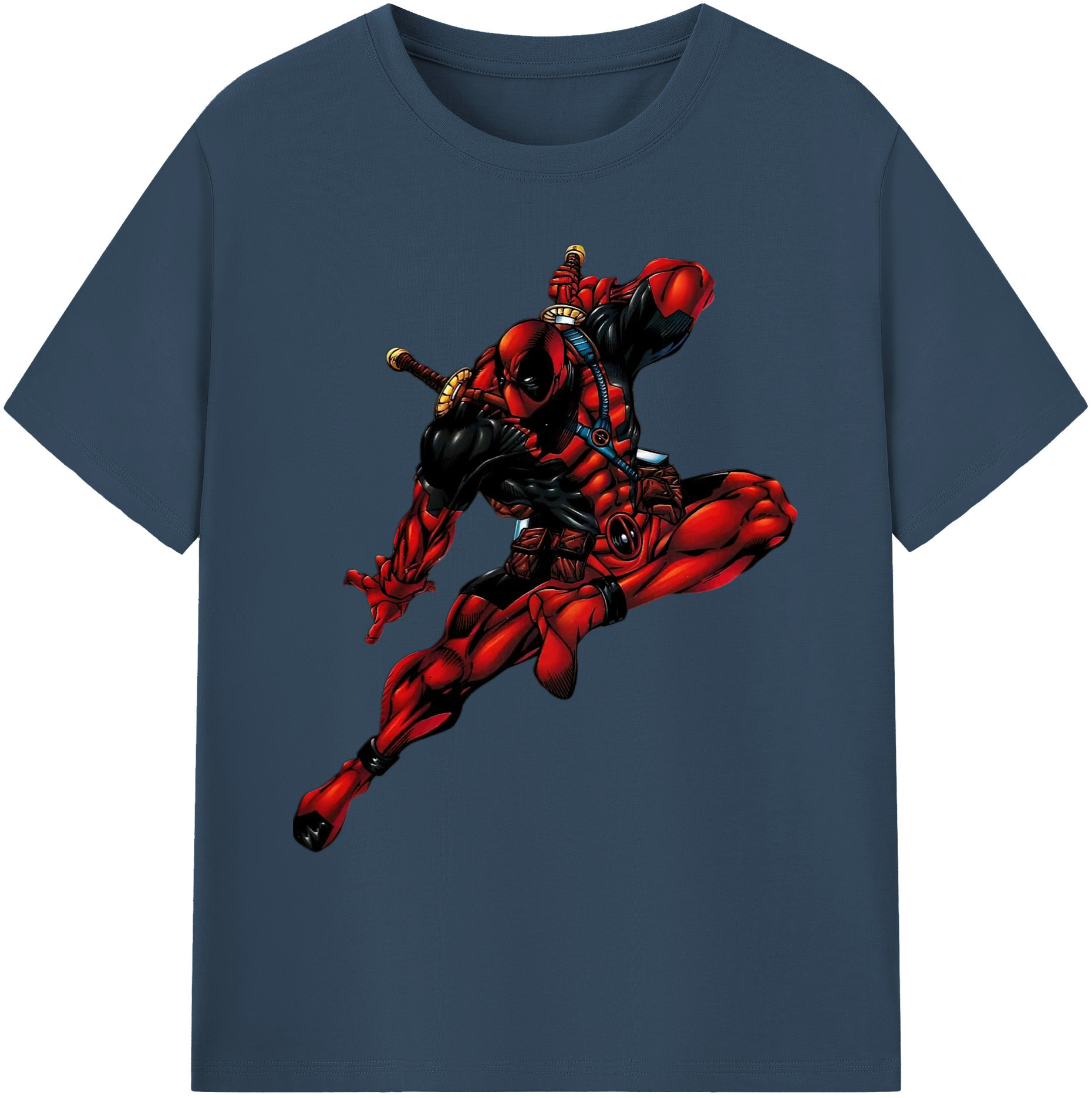 （画像用） Deadpool デッドプール 綿100％ メンズ半袖Tシャツ｜肌触りやわらか＆通気性