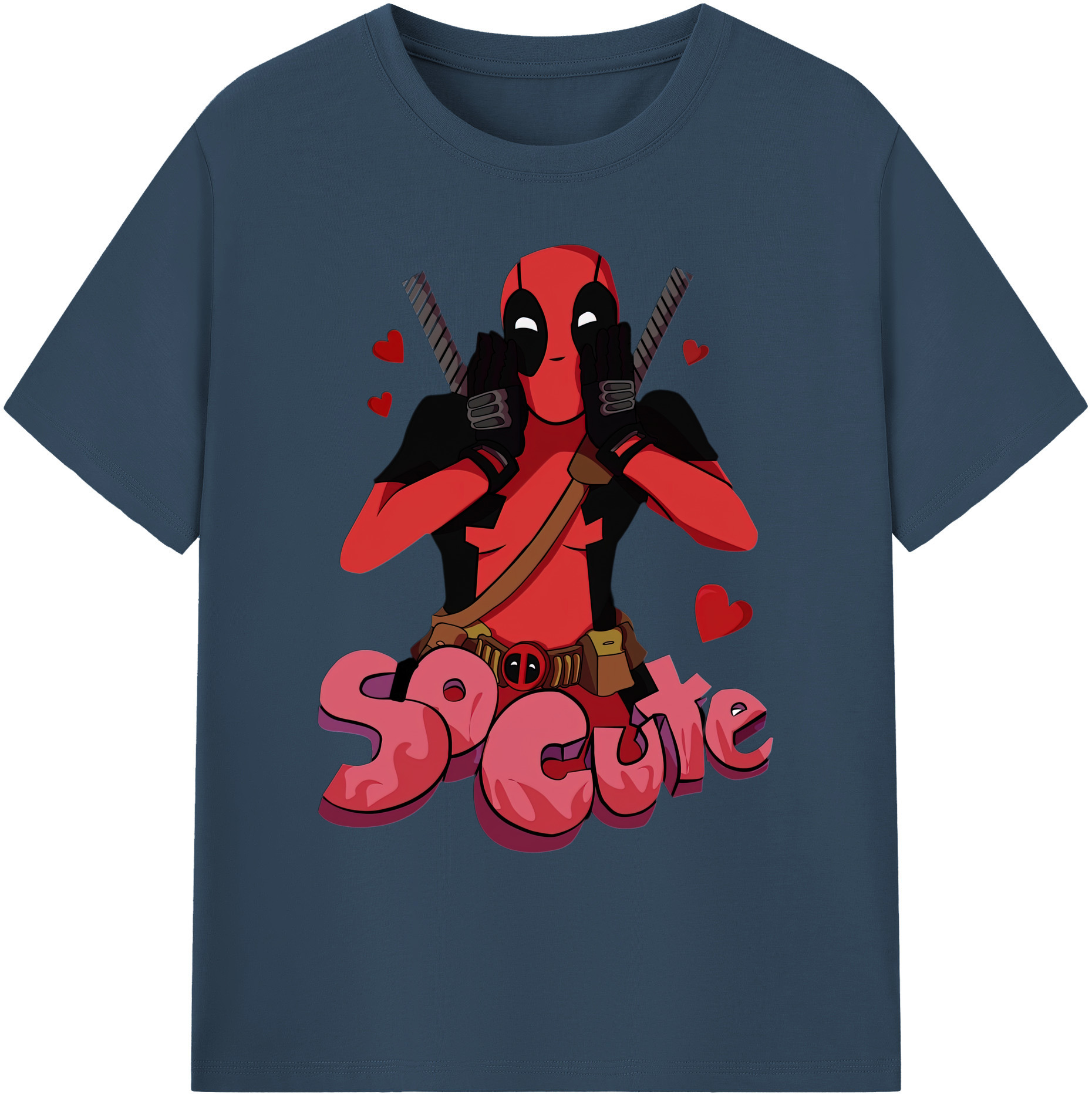 （画像用） Deadpool デッドプール 綿100％ メンズ半袖Tシャツ｜肌触りやわらか＆通気性