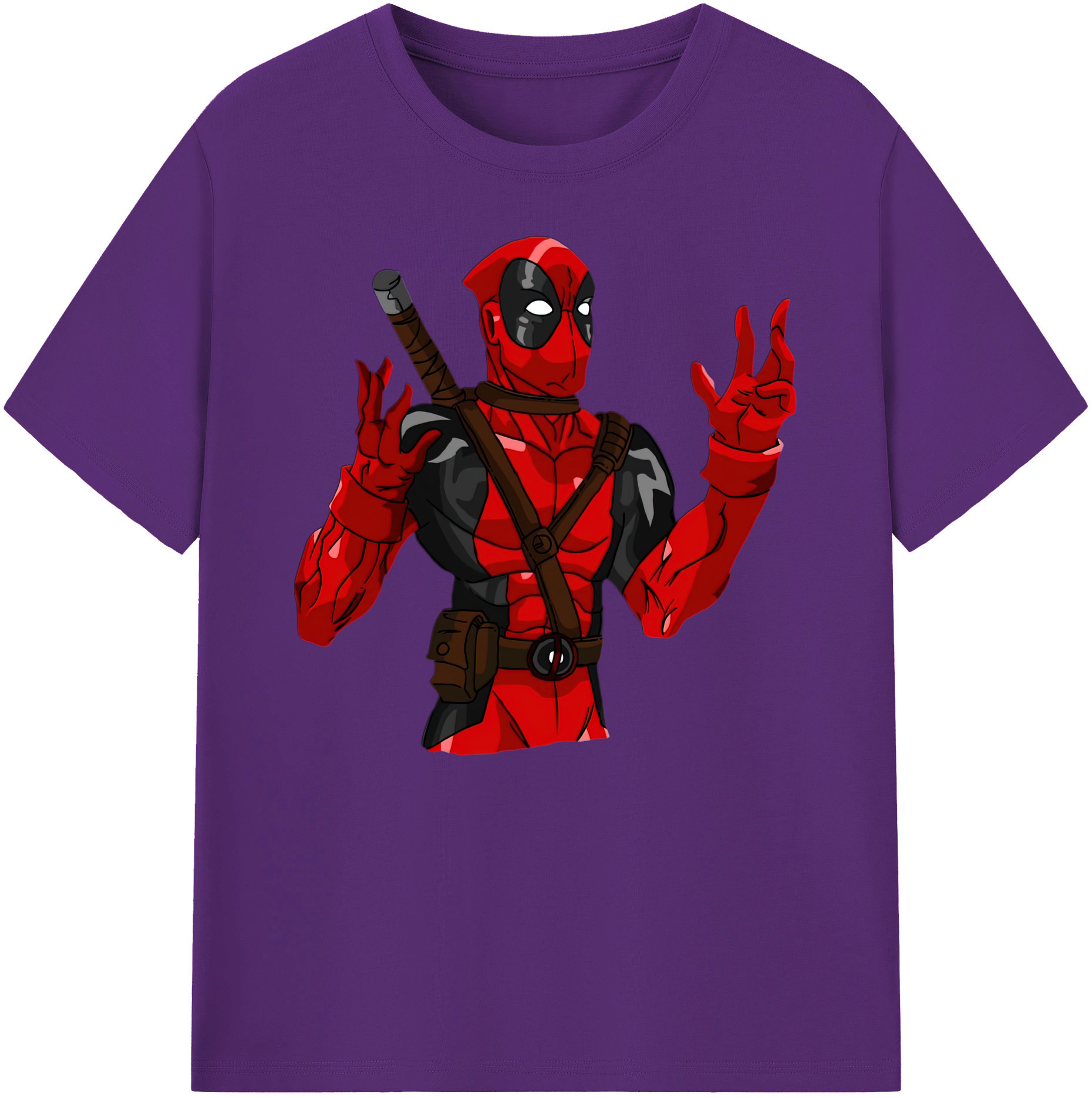 （画像用） Deadpool デッドプール 綿100％ メンズ半袖Tシャツ｜肌触りやわらか＆通気性