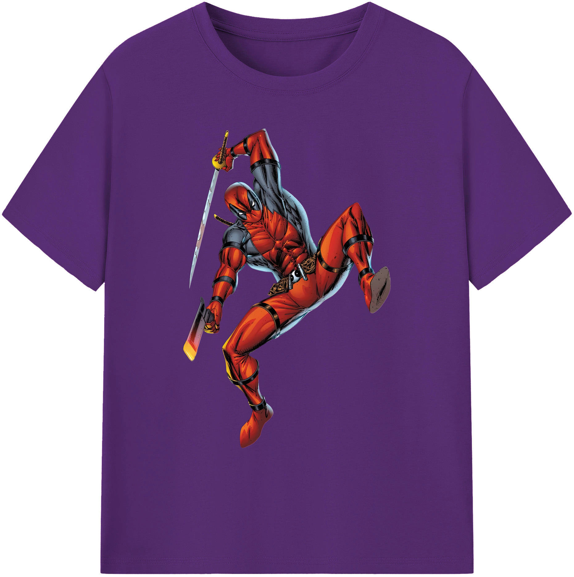 （画像用） Deadpool デッドプール 綿100％ メンズ半袖Tシャツ｜肌触りやわらか＆通気性