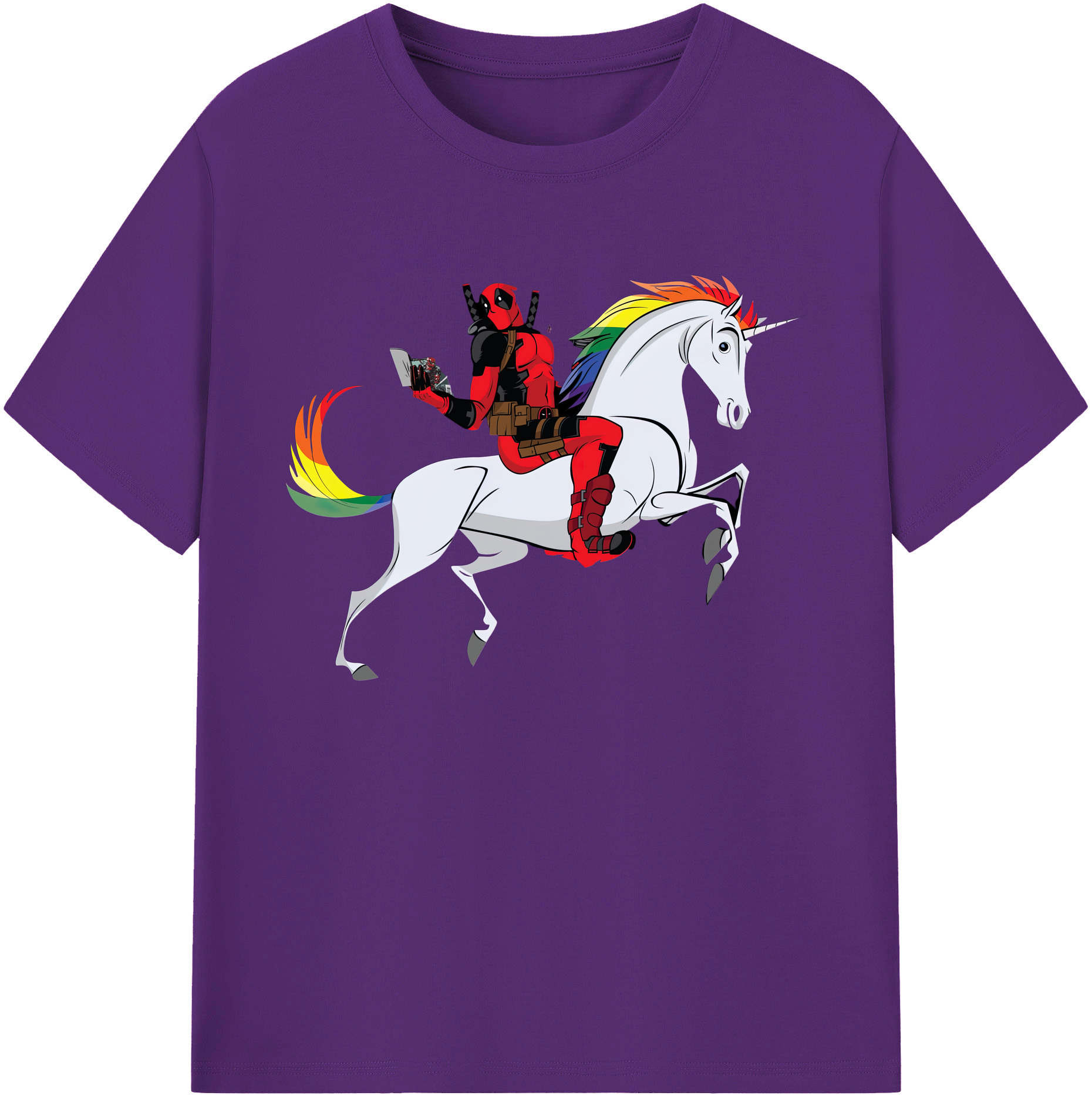 （画像用） Deadpool デッドプール 綿100％ メンズ半袖Tシャツ｜肌触りやわらか＆通気性
