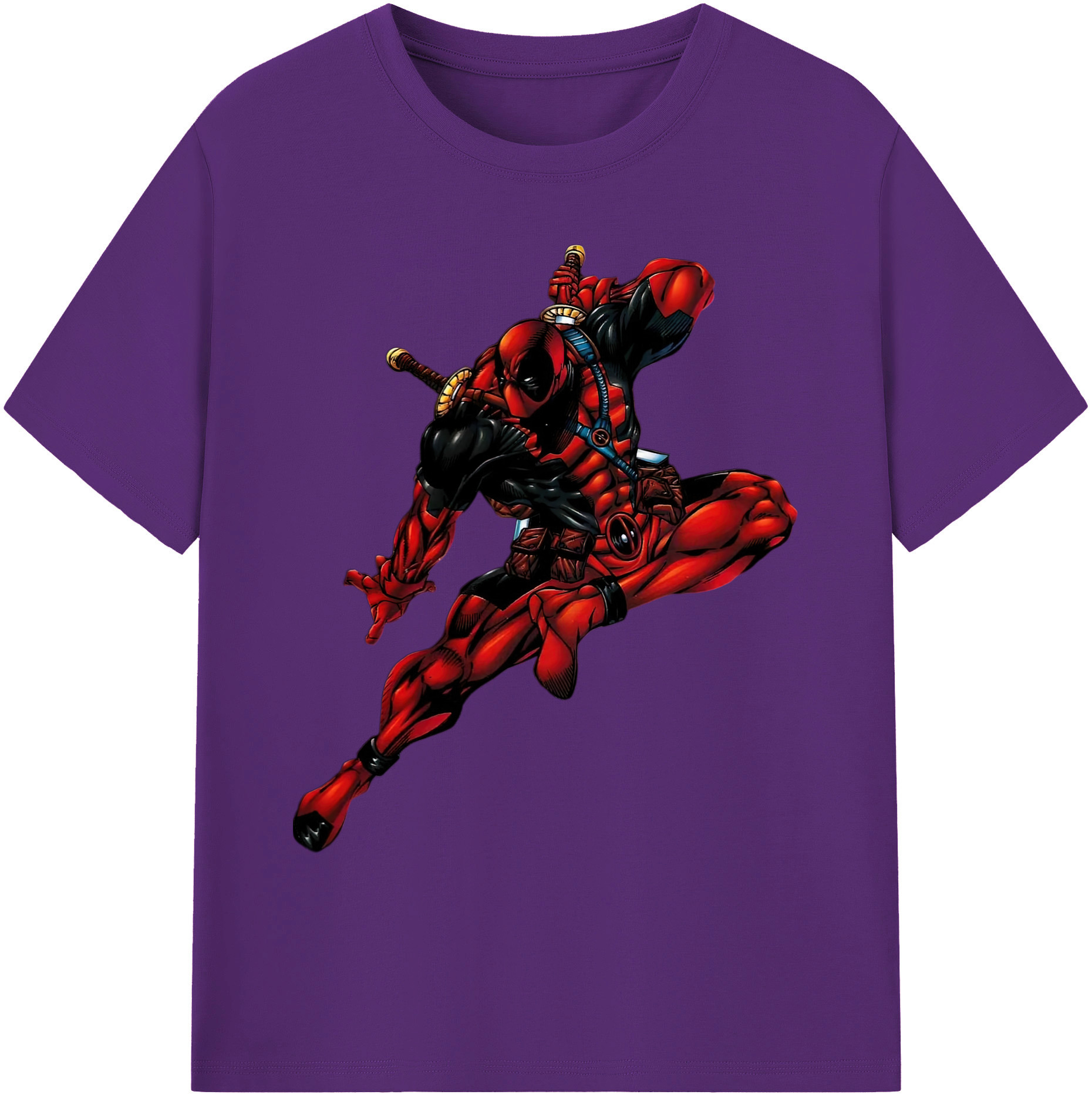 （画像用） Deadpool デッドプール 綿100％ メンズ半袖Tシャツ｜肌触りやわらか＆通気性