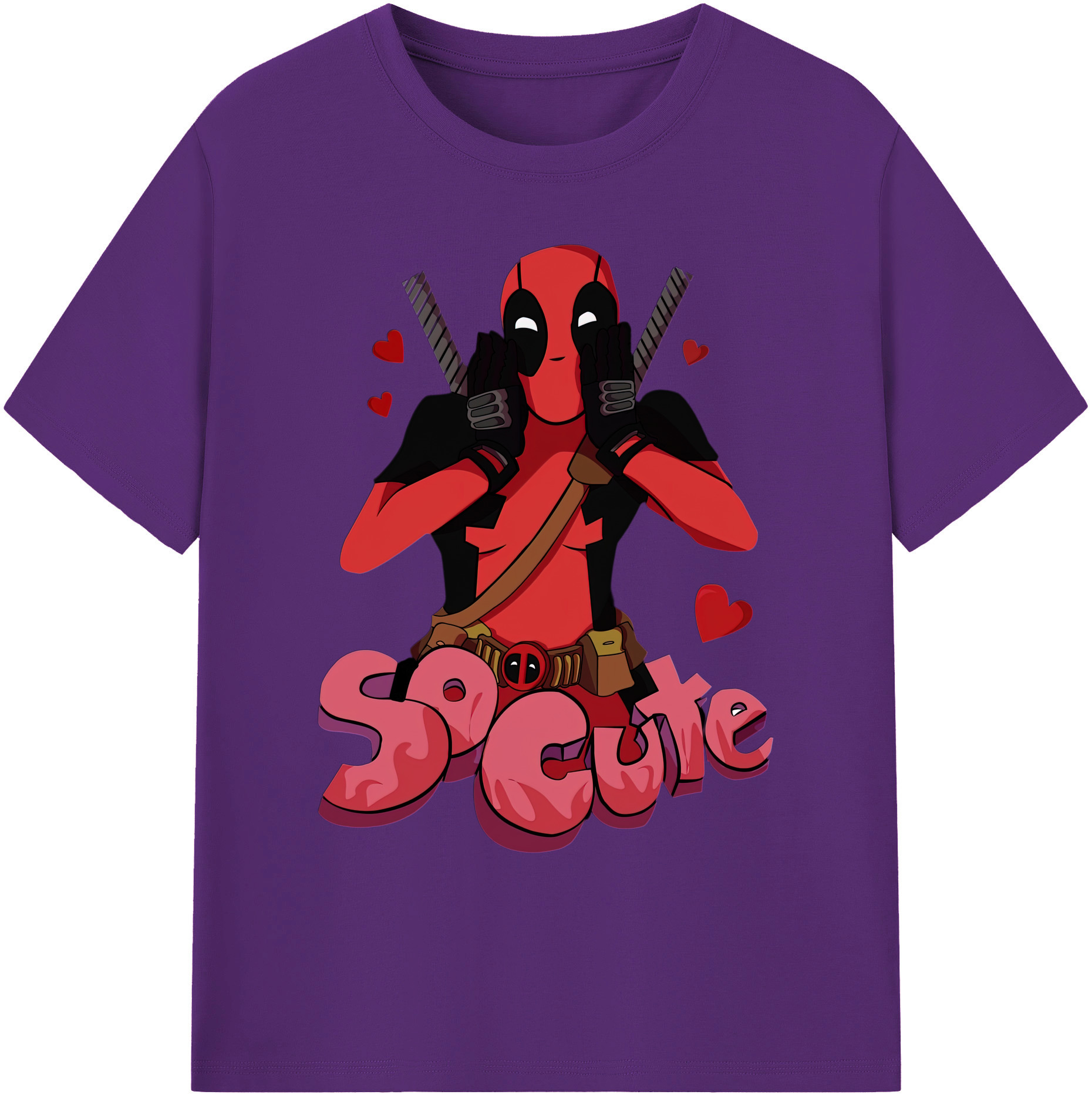 （画像用） Deadpool デッドプール 綿100％ メンズ半袖Tシャツ｜肌触りやわらか＆通気性