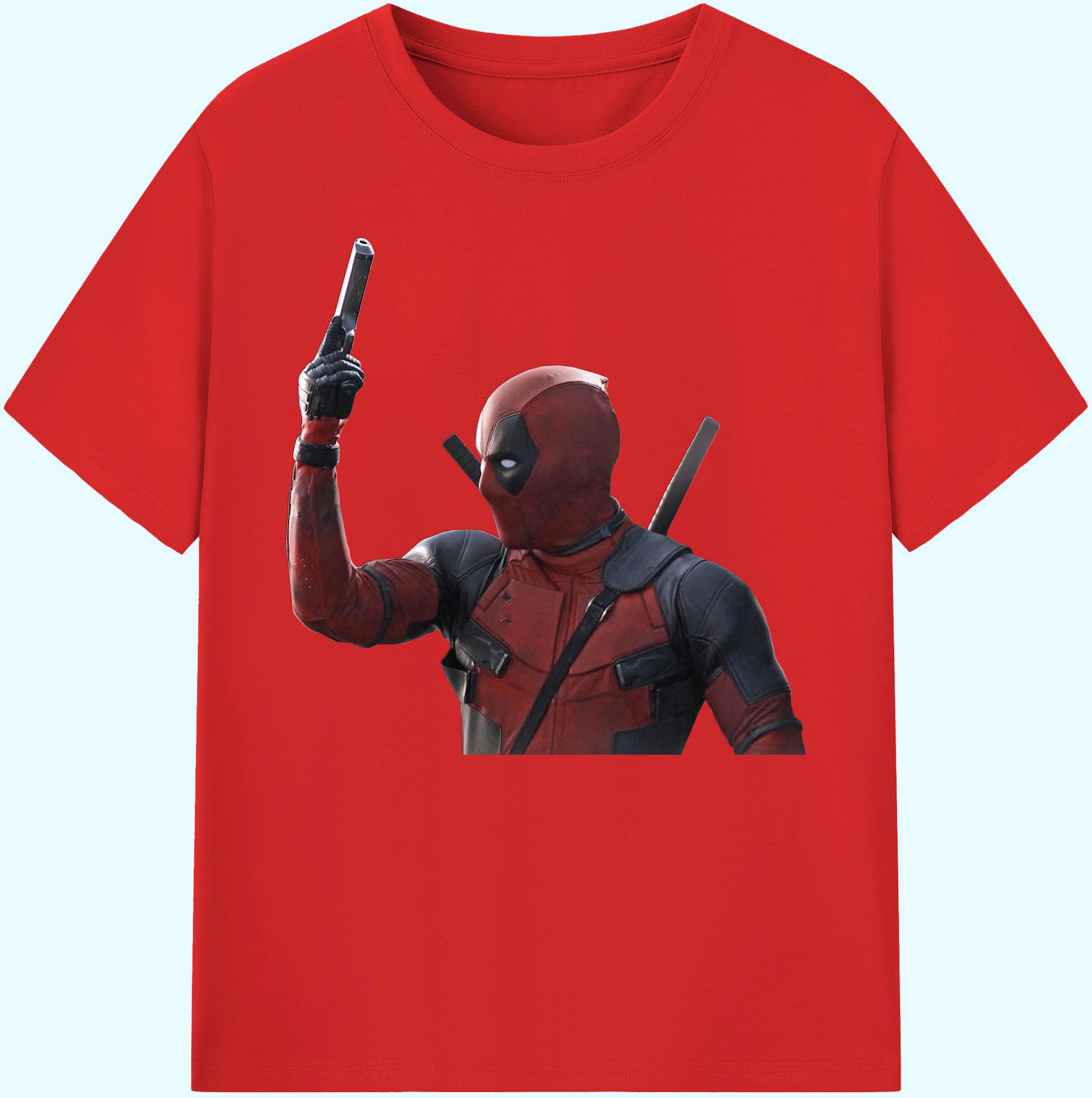 （画像用） Deadpool デッドプール 綿100％ メンズ半袖Tシャツ｜肌触りやわらか＆通気性