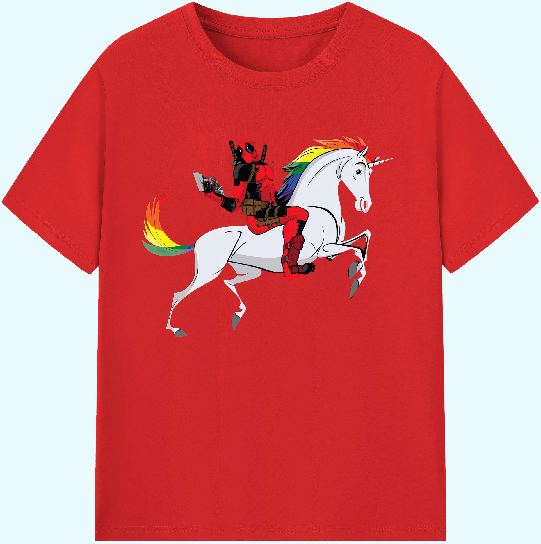 （画像用） Deadpool デッドプール 綿100％ メンズ半袖Tシャツ｜肌触りやわらか＆通気性