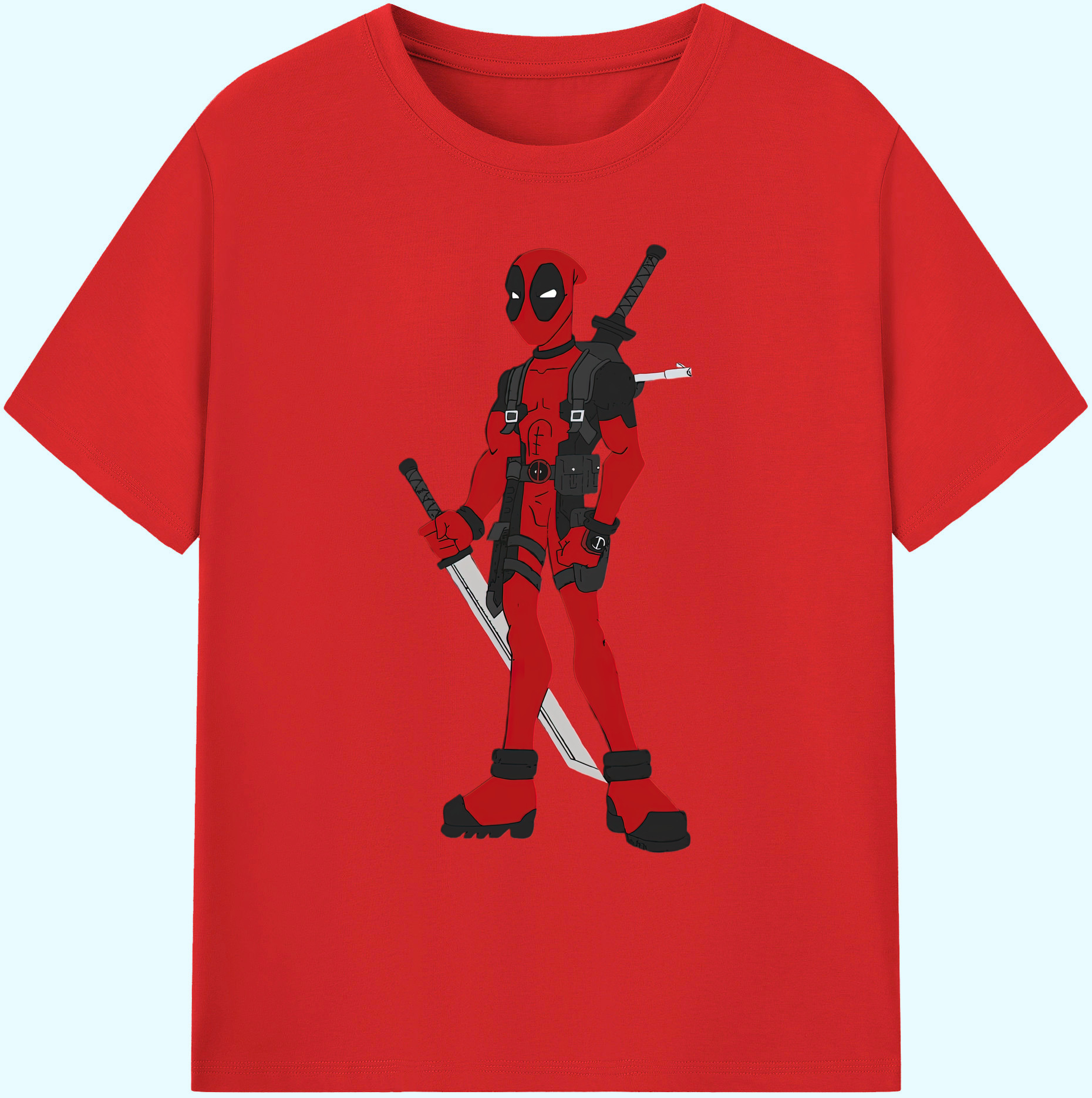 （画像用） Deadpool デッドプール 綿100％ メンズ半袖Tシャツ｜肌触りやわらか＆通気性