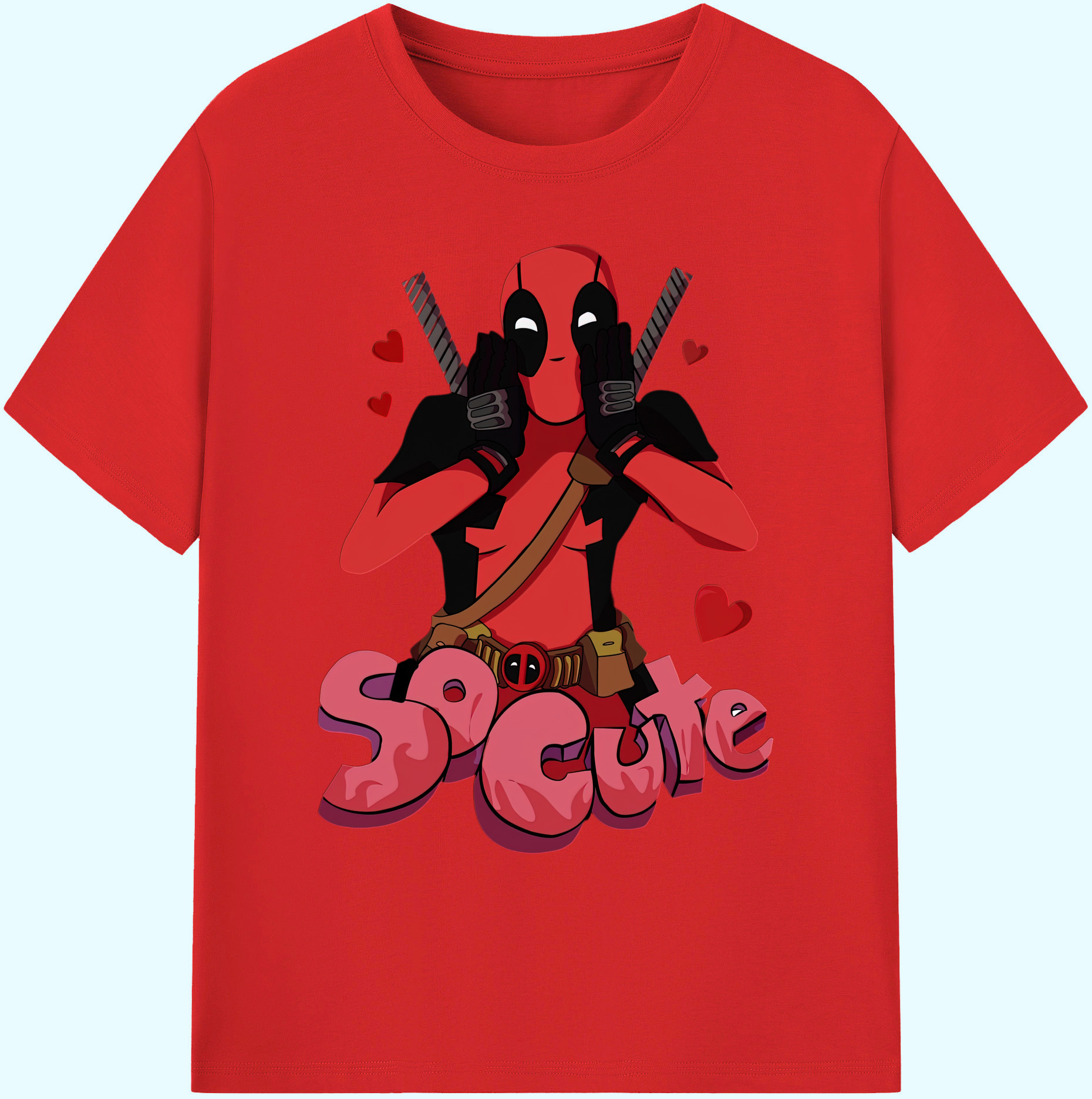 （画像用） Deadpool デッドプール 綿100％ メンズ半袖Tシャツ｜肌触りやわらか＆通気性