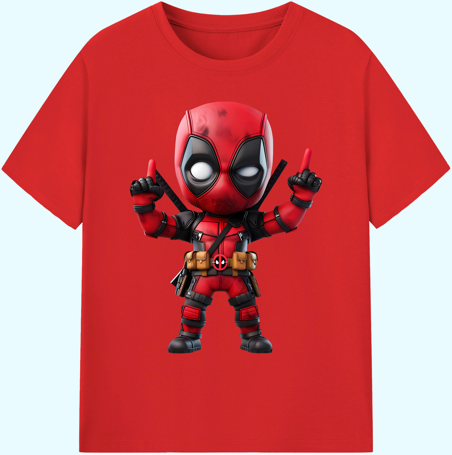 （画像用） Deadpool デッドプール 綿100％ メンズ半袖Tシャツ｜肌触りやわらか＆通気性