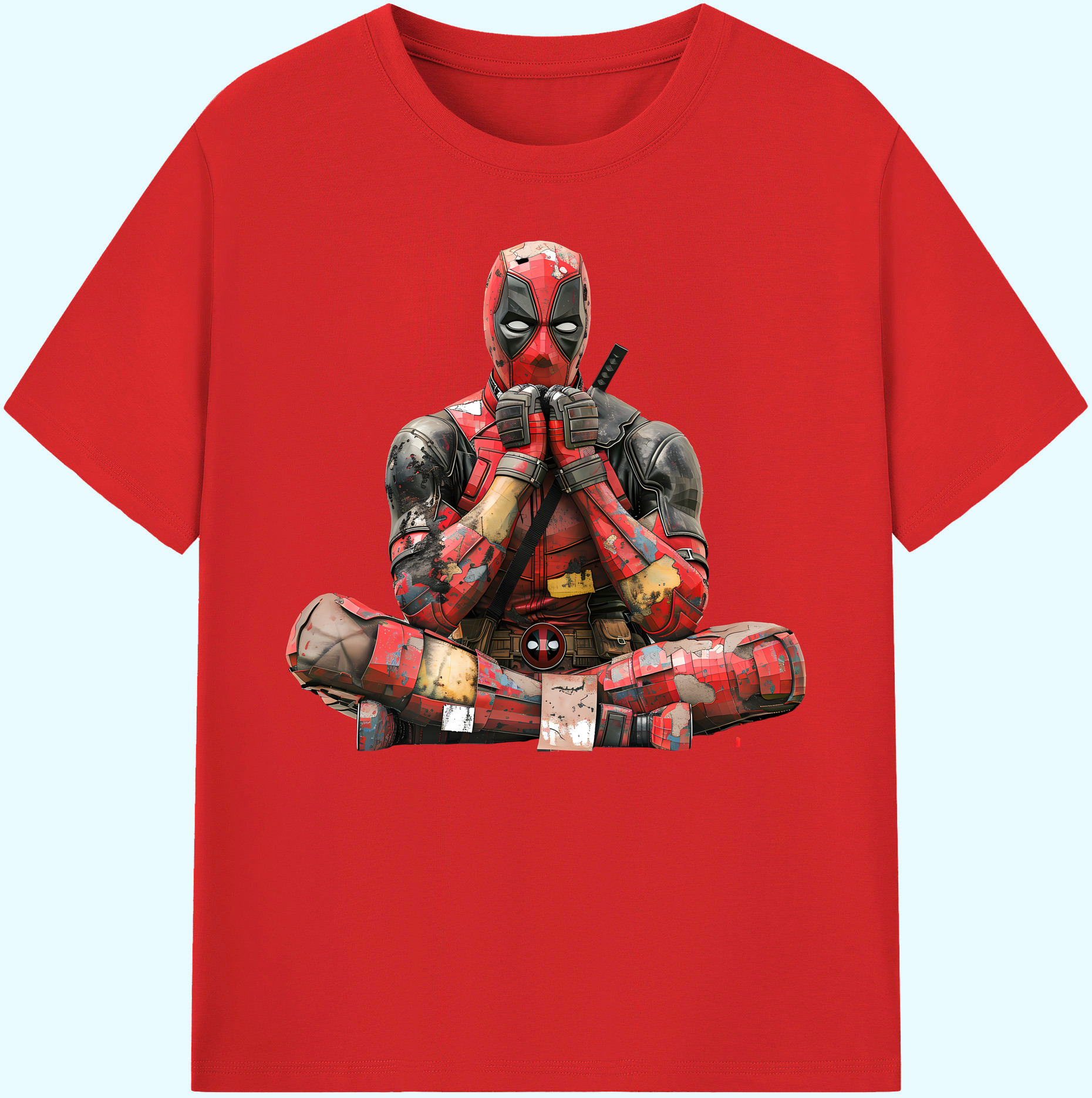 （画像用） Deadpool デッドプール 綿100％ メンズ半袖Tシャツ｜肌触りやわらか＆通気性